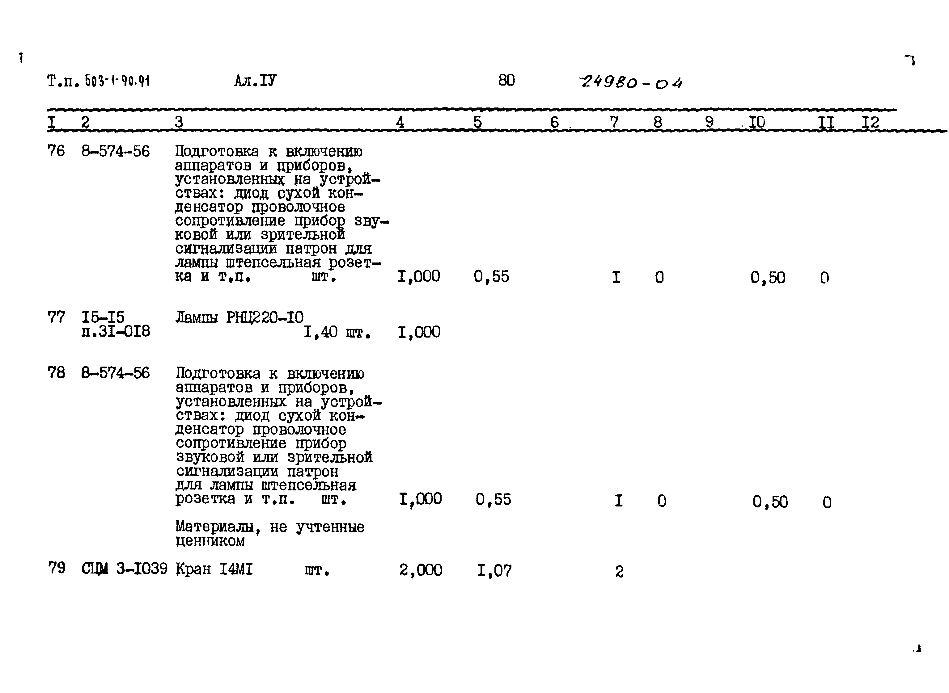 Типовой проект 503-1-90.91