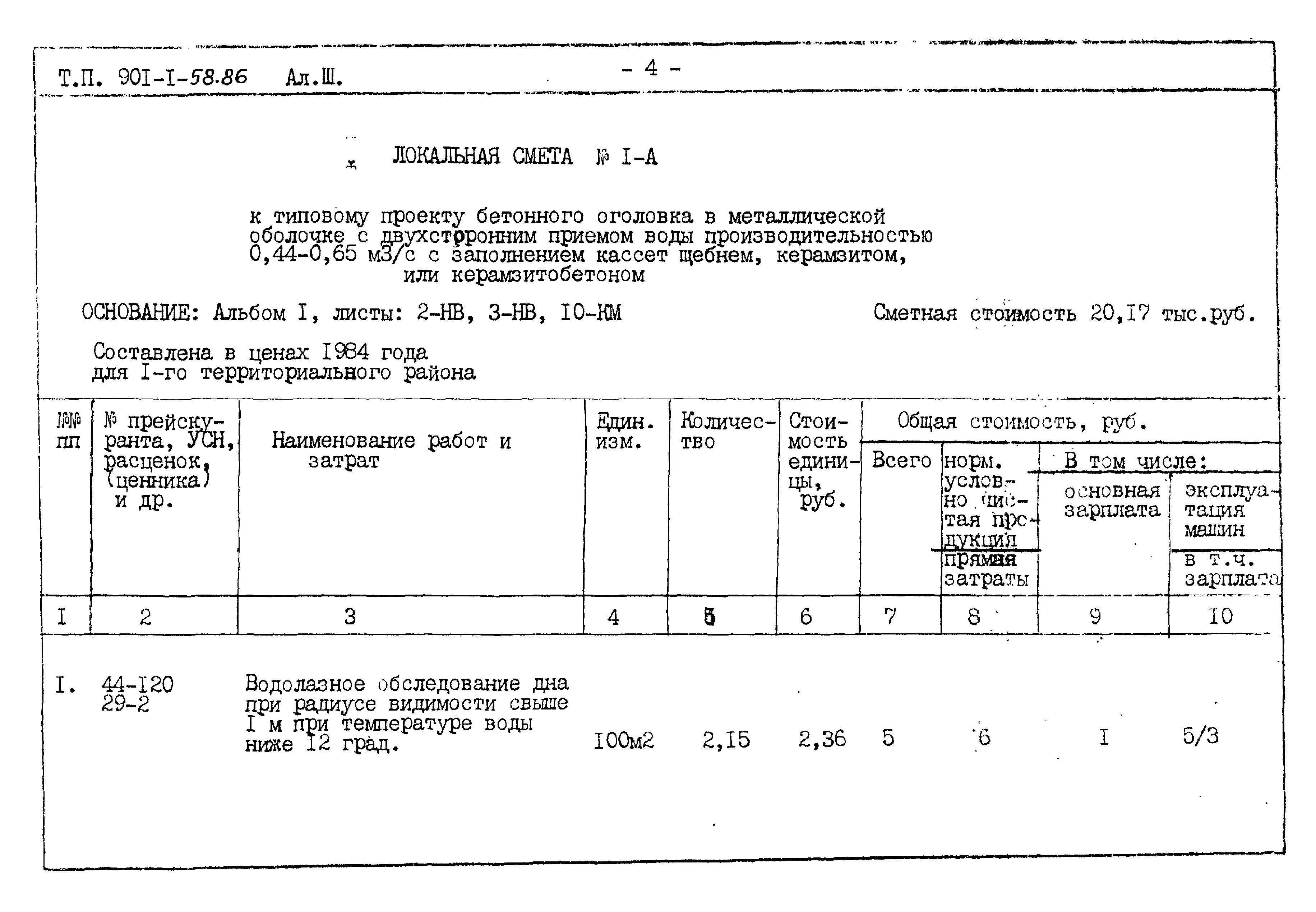 Типовой проект 901-1-58.86