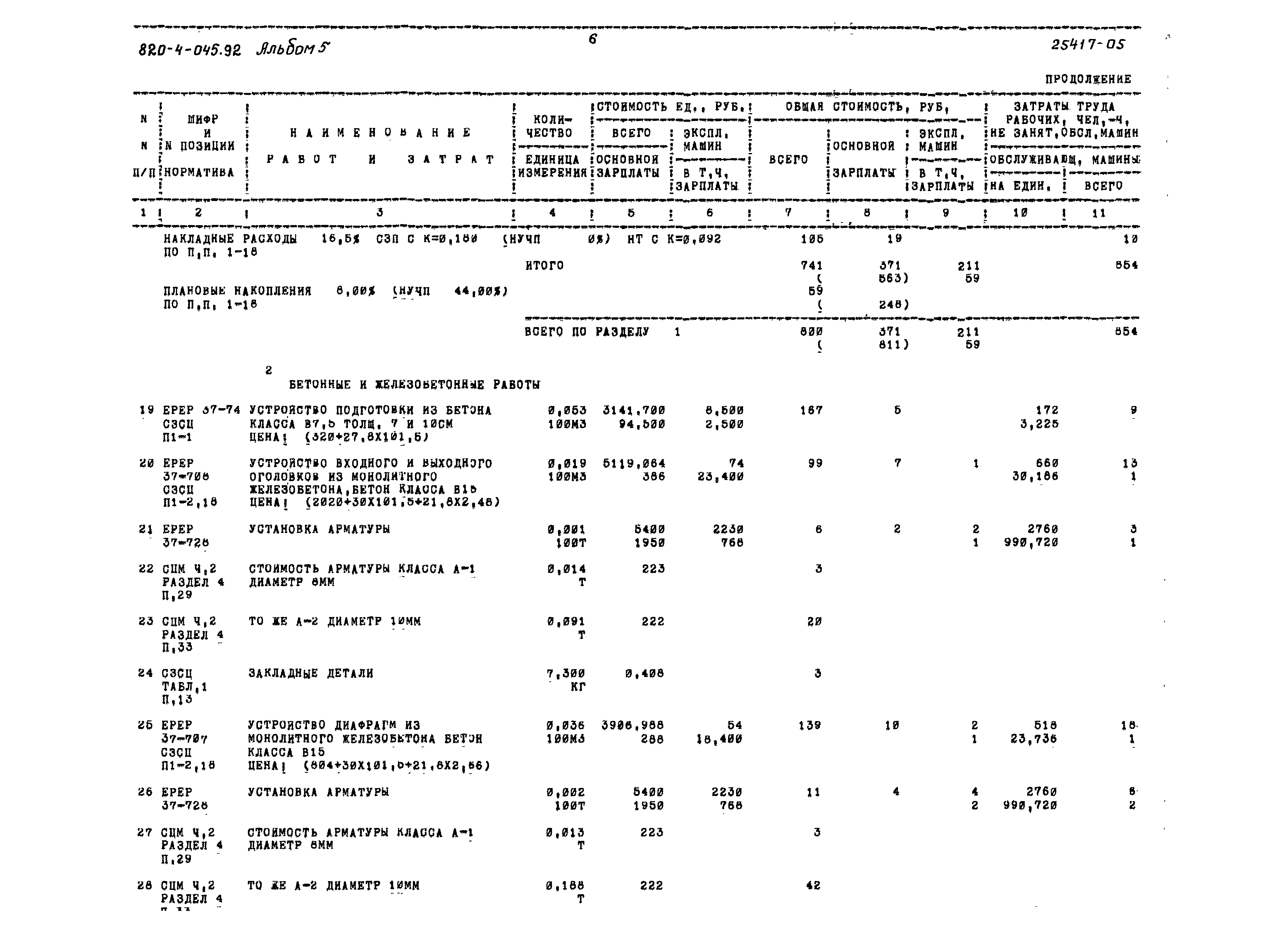 Типовые проектные решения 820-4-045.92