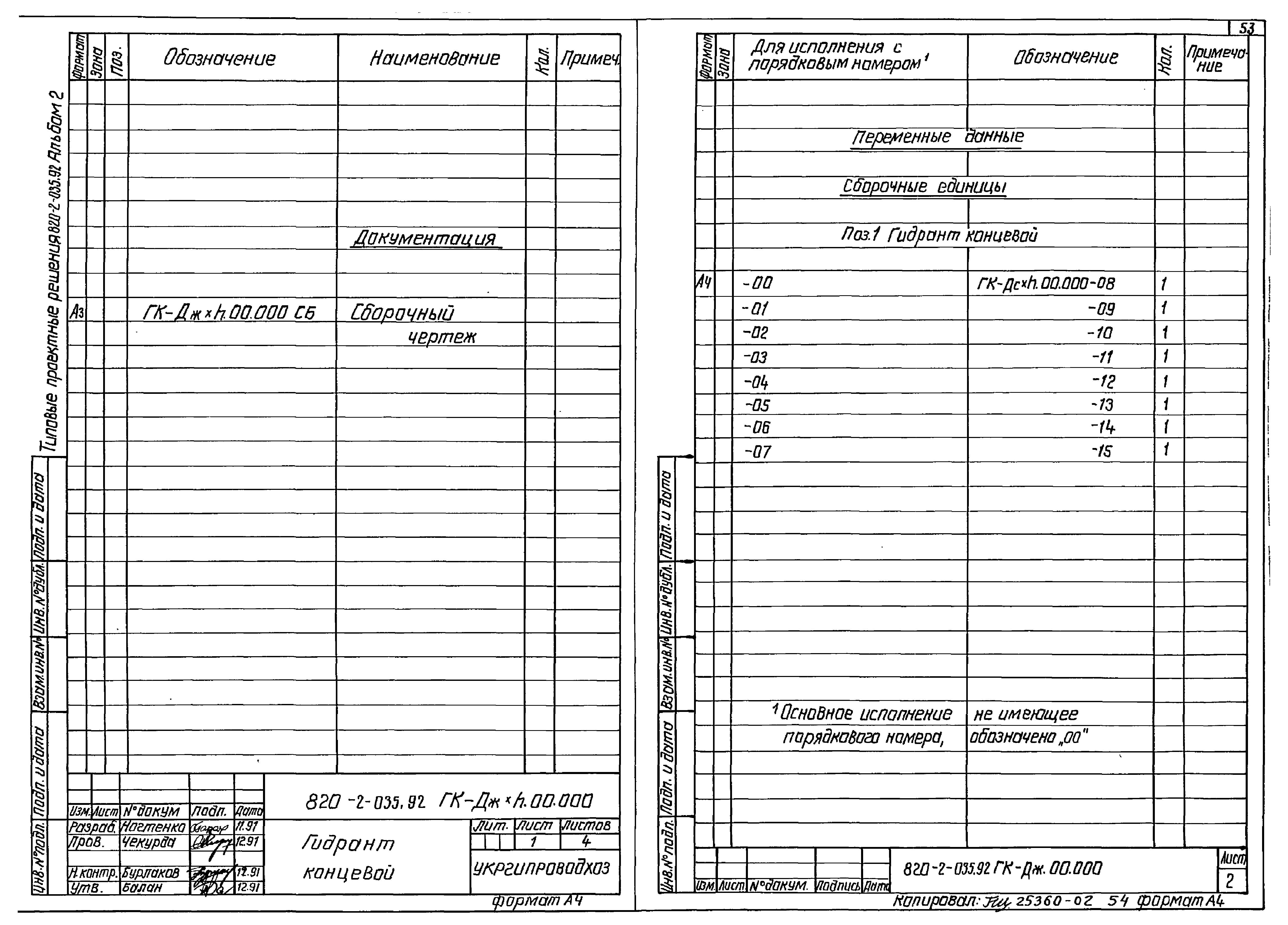 Типовые проектные решения 820-2-035.92