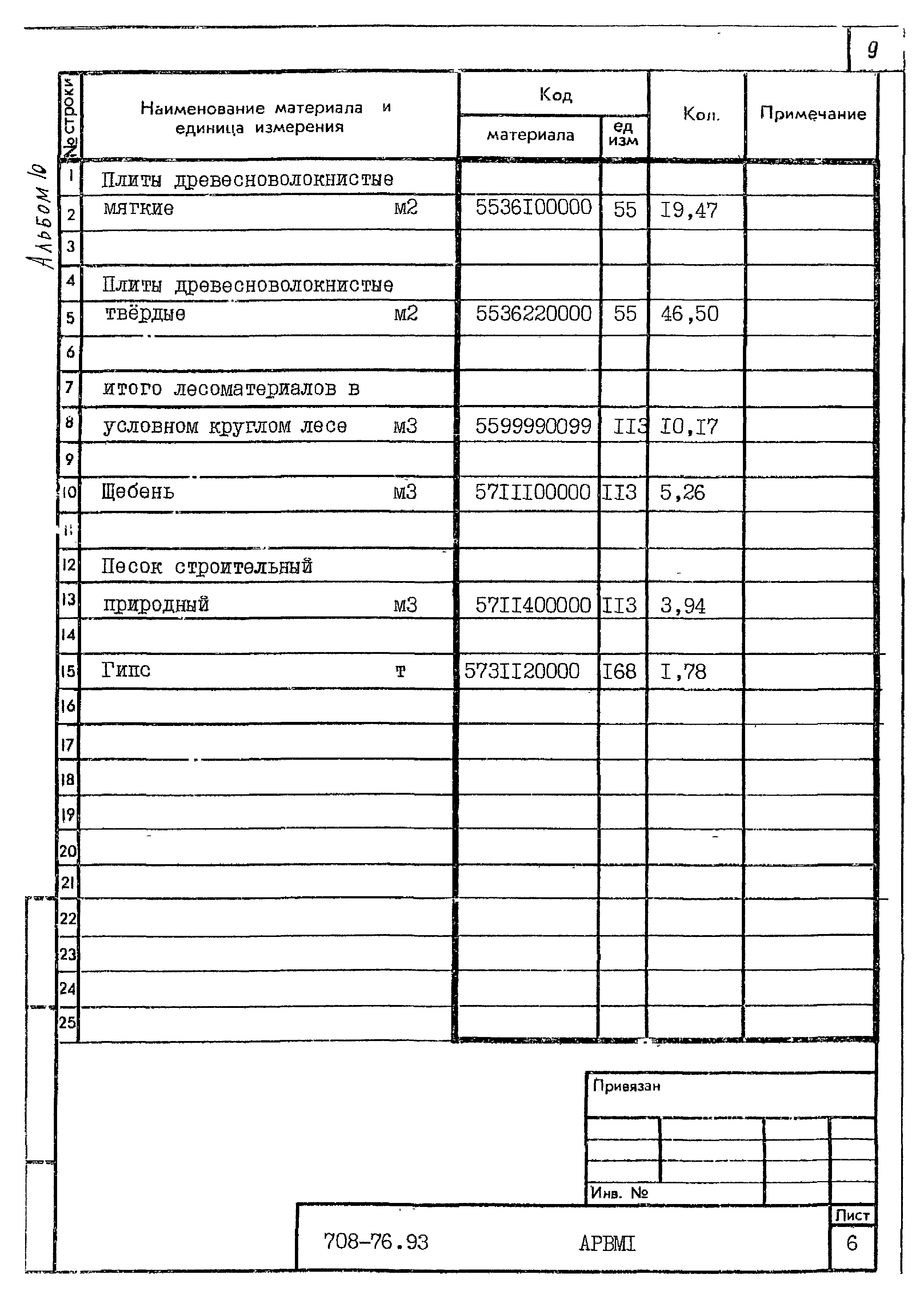 Типовой проект 708-76.93