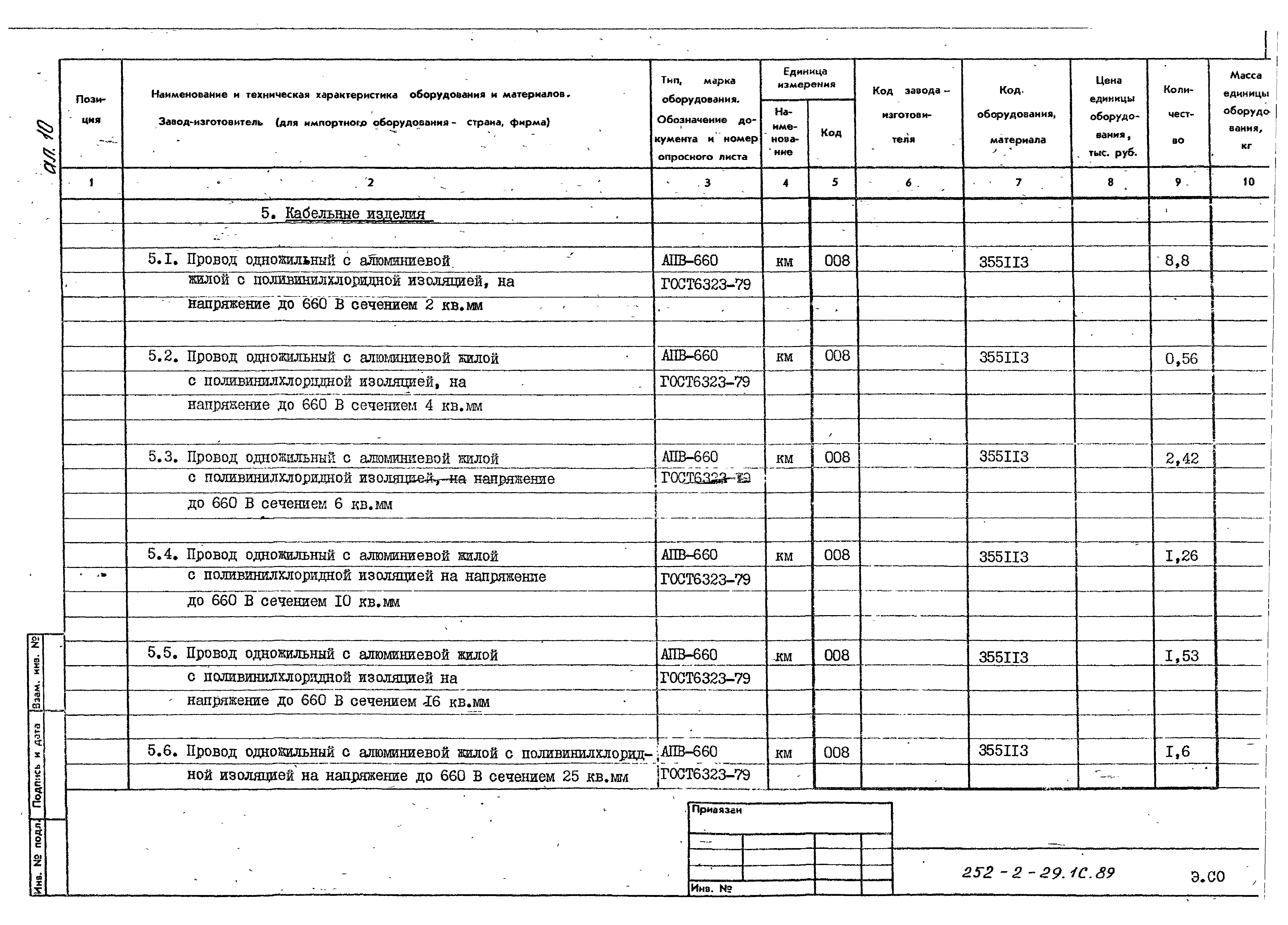 Типовой проект 252-2-29.1с.89