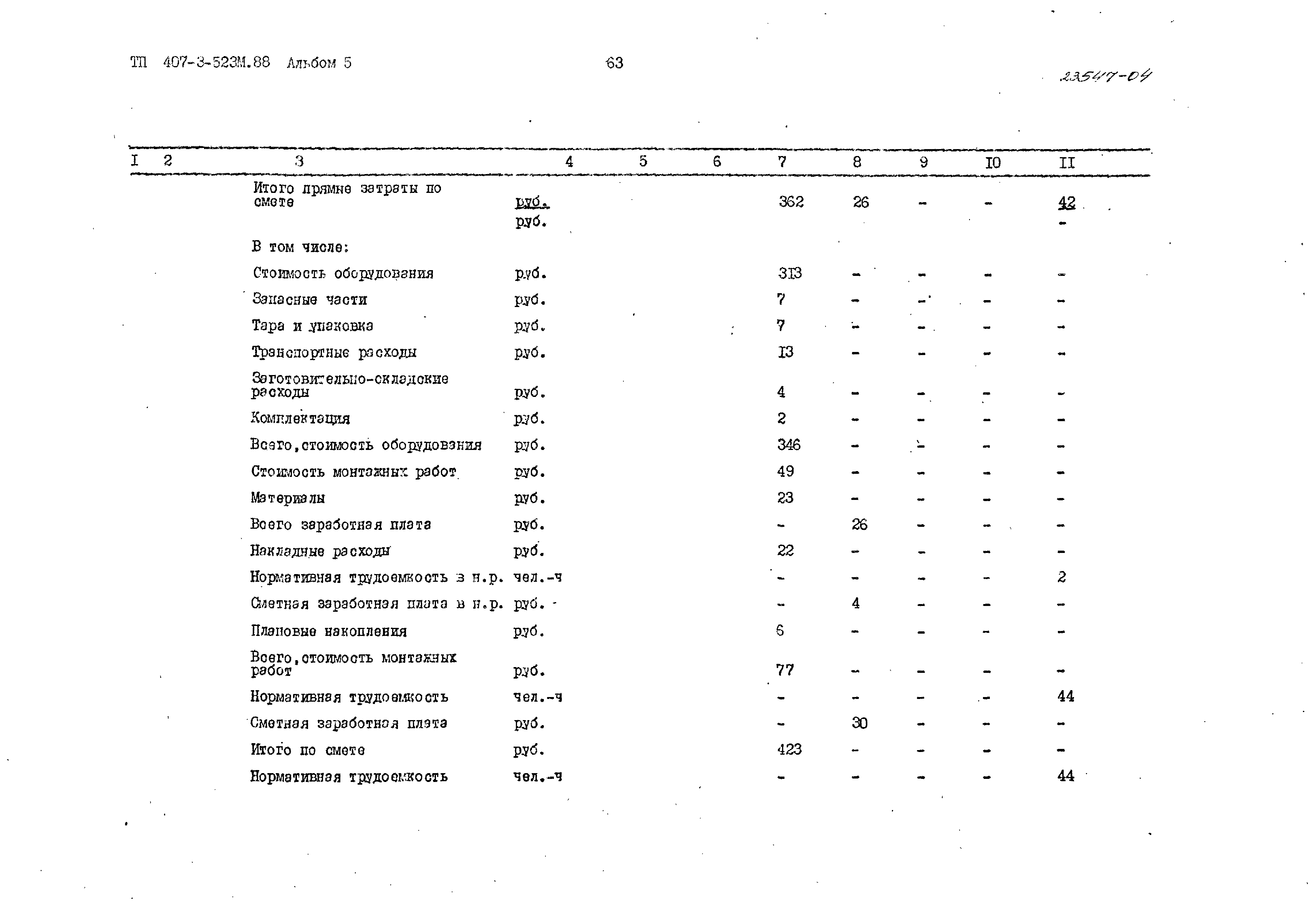 Типовой проект 407-3-523м.88