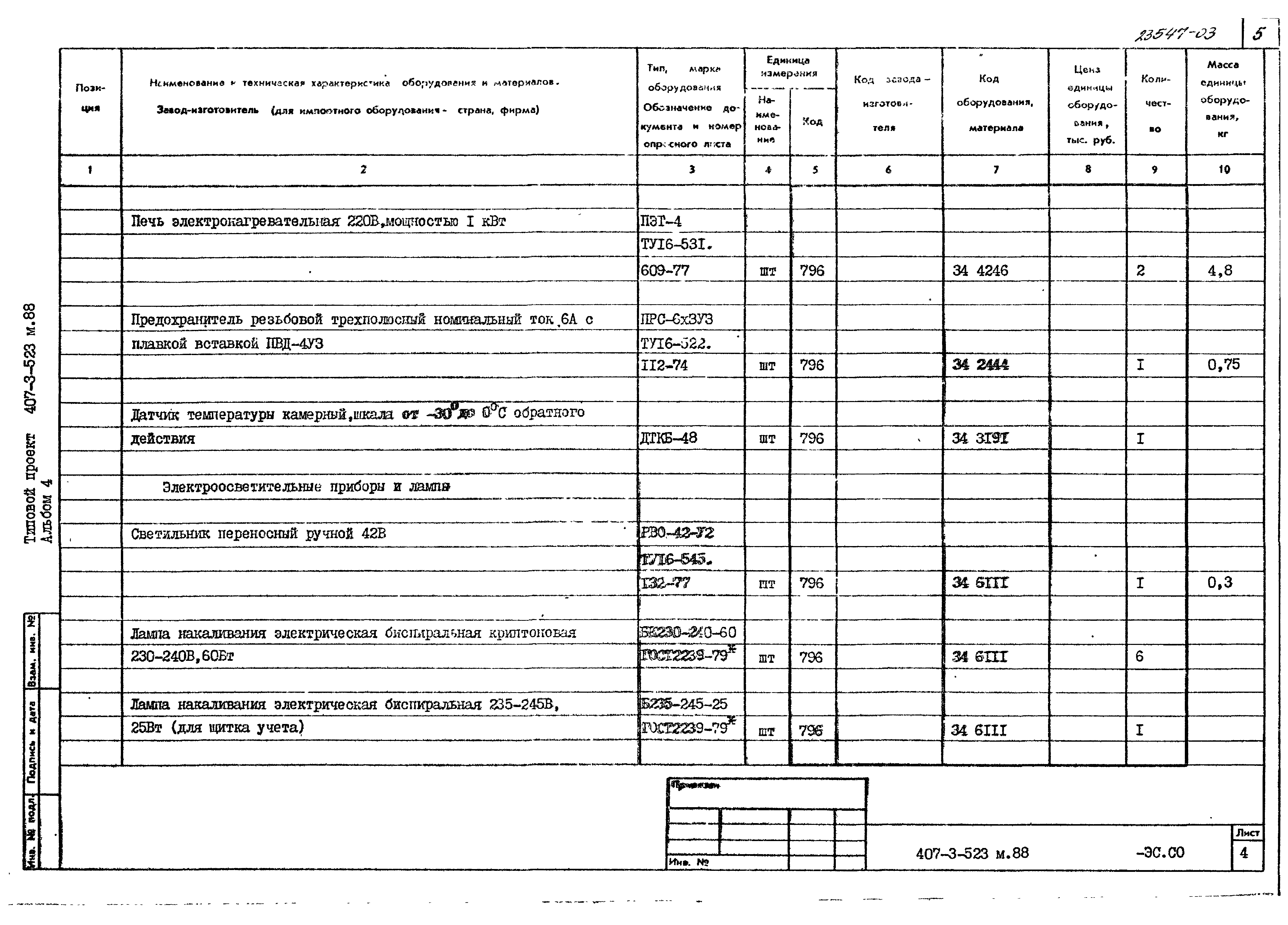 Типовой проект 407-3-523м.88