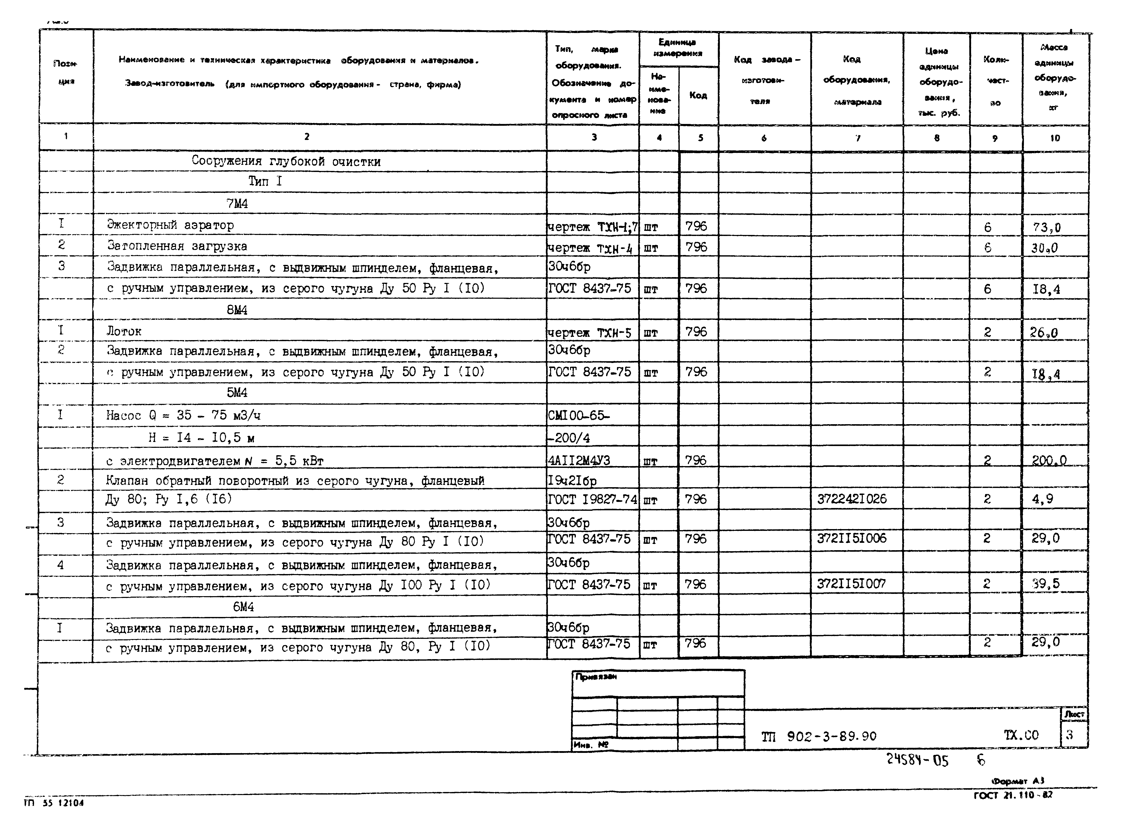 Типовой проект 902-3-89.90