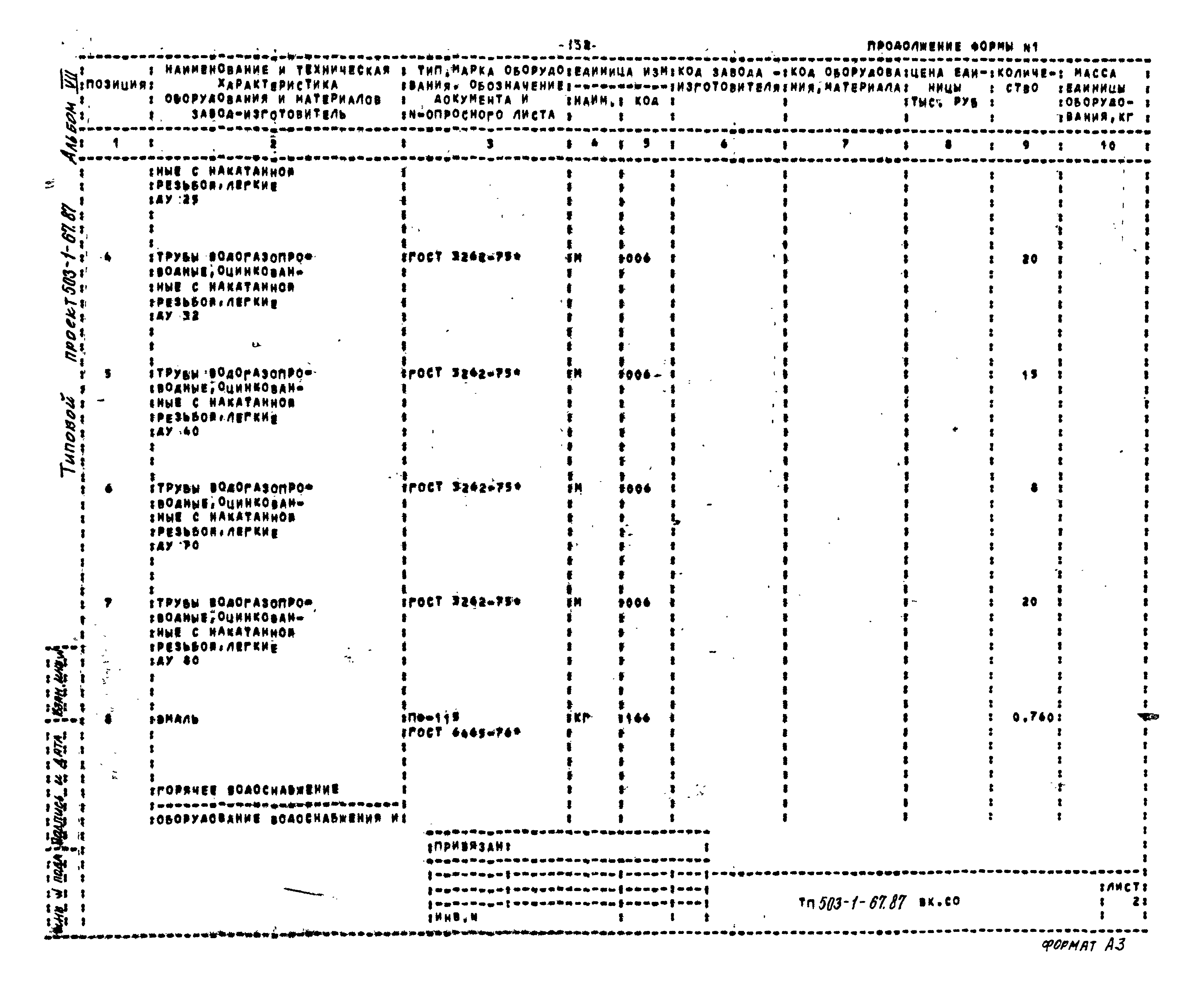 Типовой проект 503-1-67.87