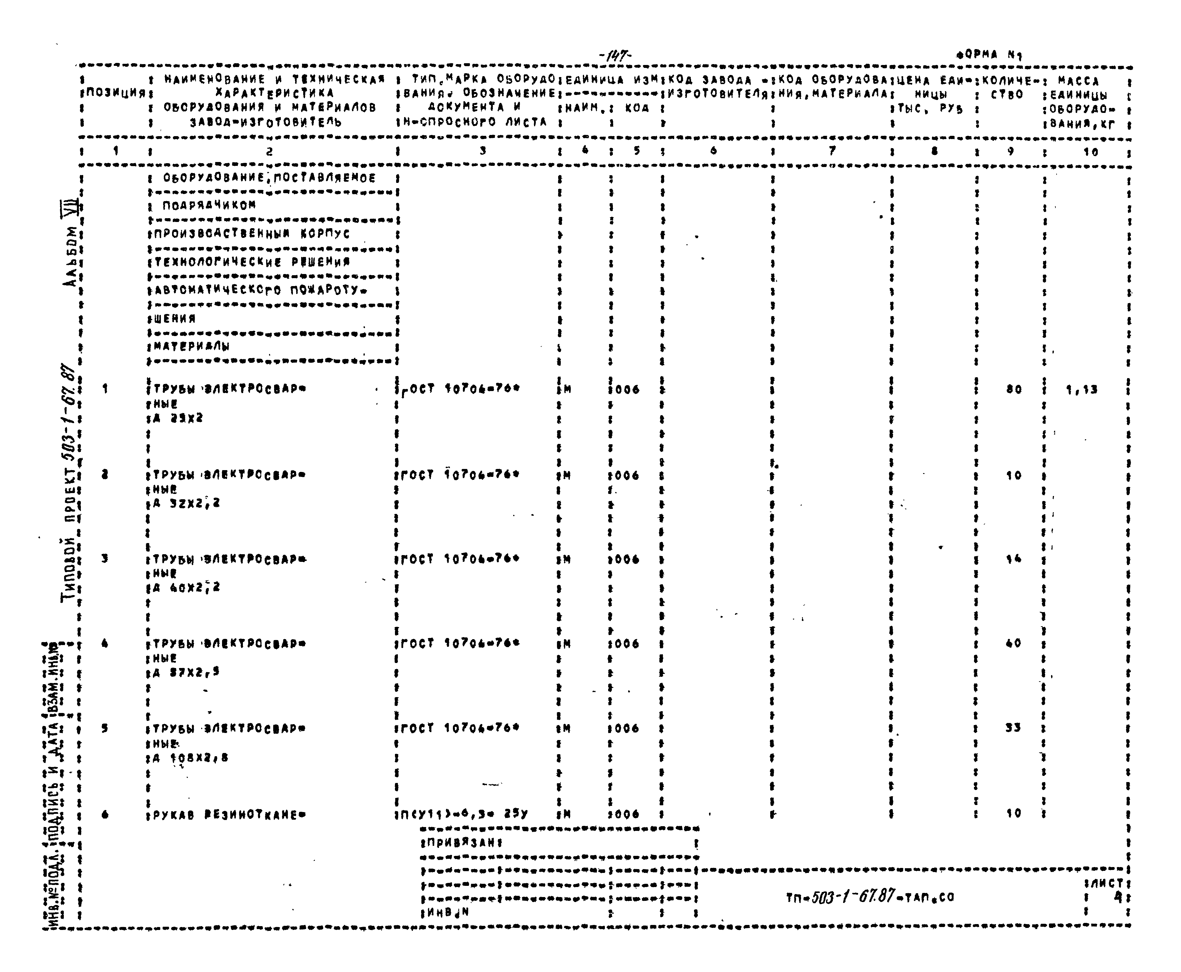 Типовой проект 503-1-67.87