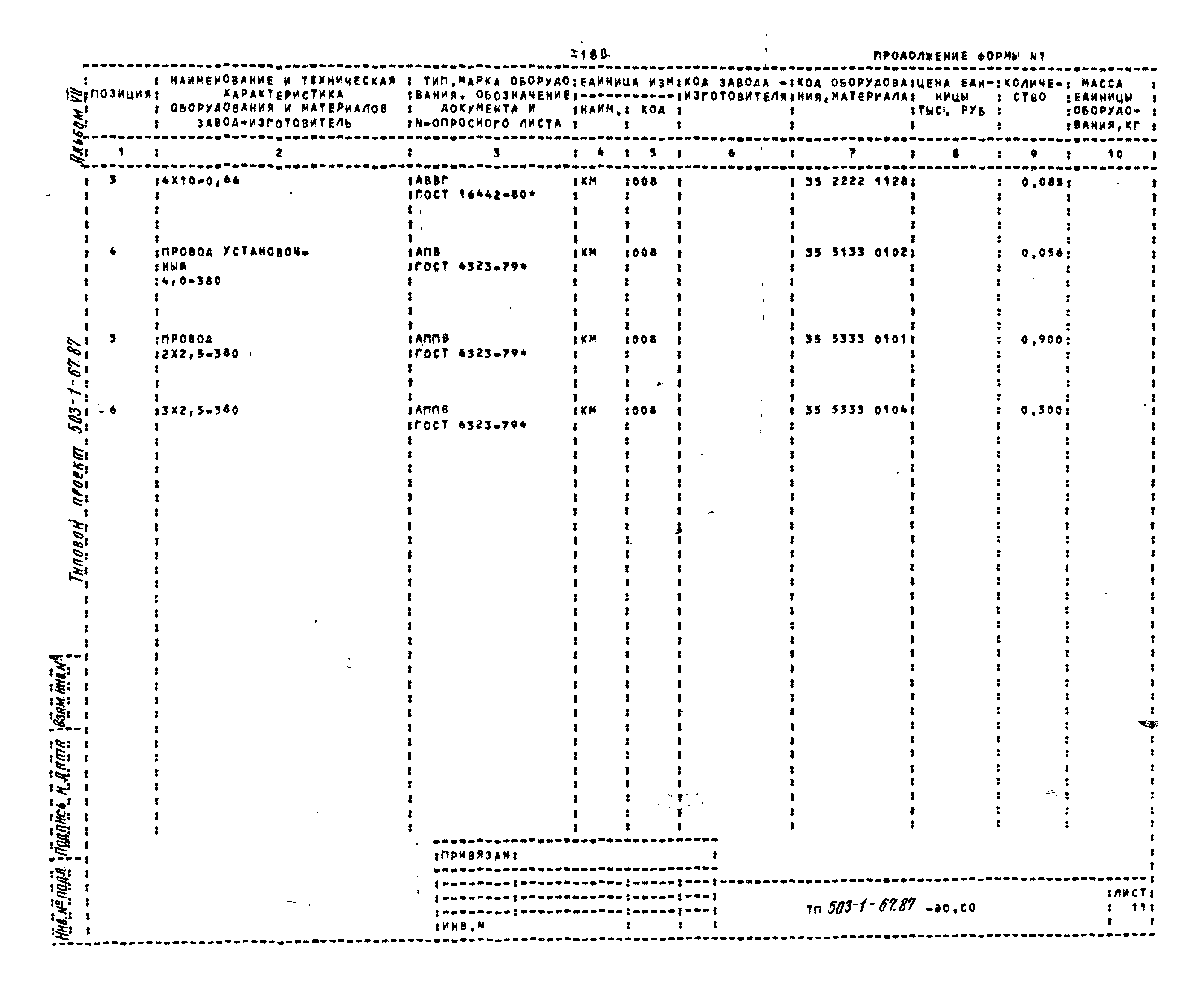 Типовой проект 503-1-67.87