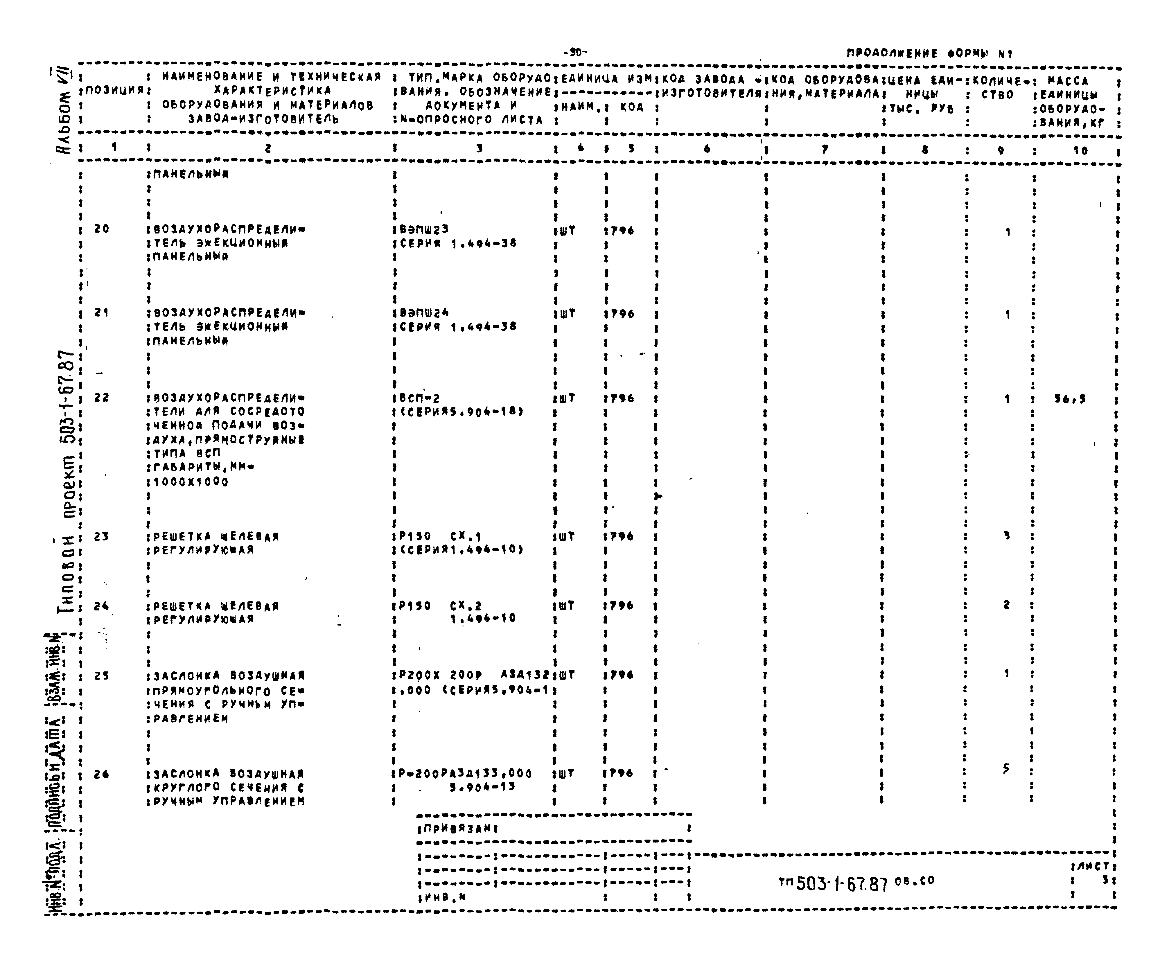 Типовой проект 503-1-67.87