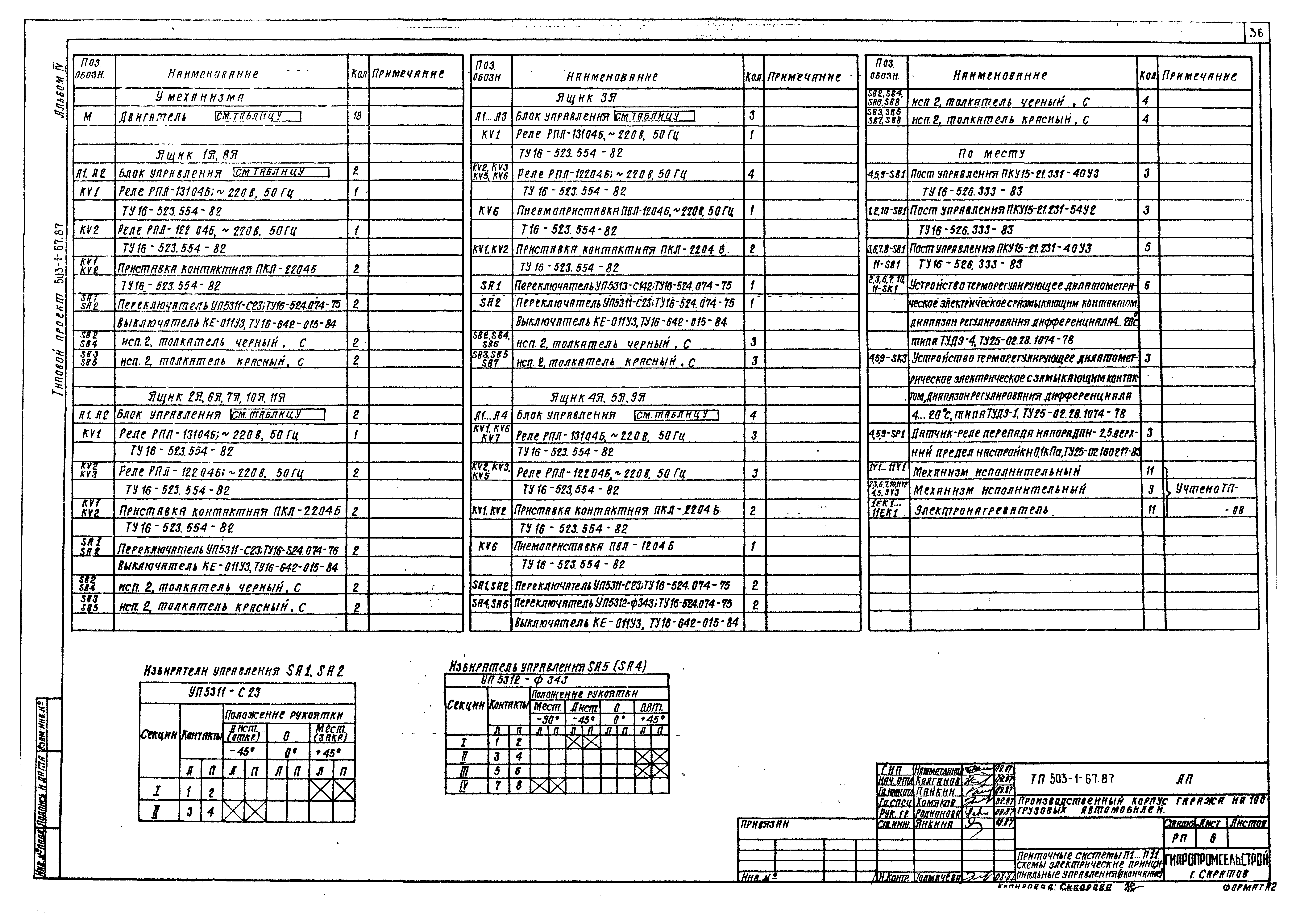 Типовой проект 503-1-67.87