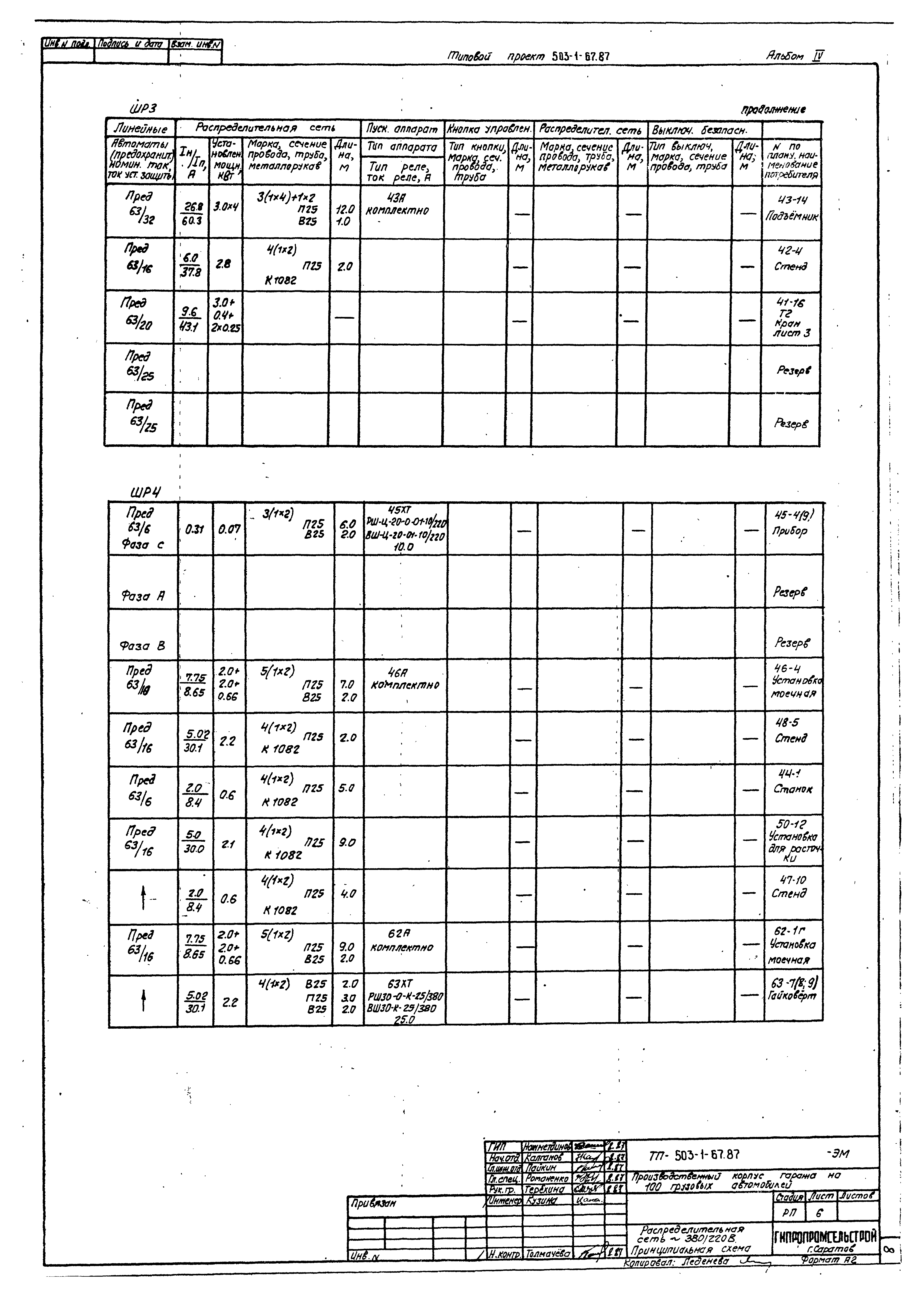 Типовой проект 503-1-67.87