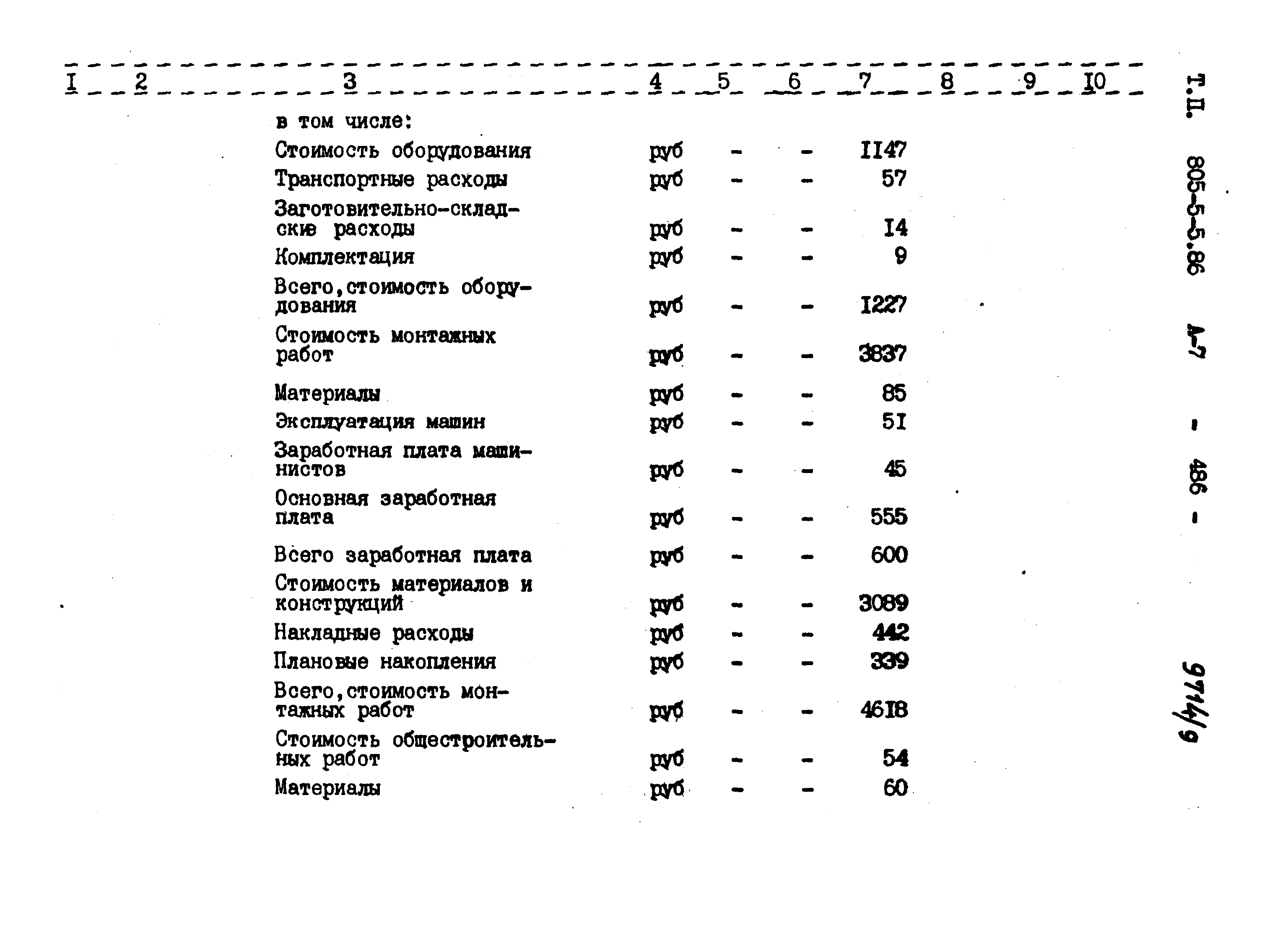 Типовой проект 805-5-5.86