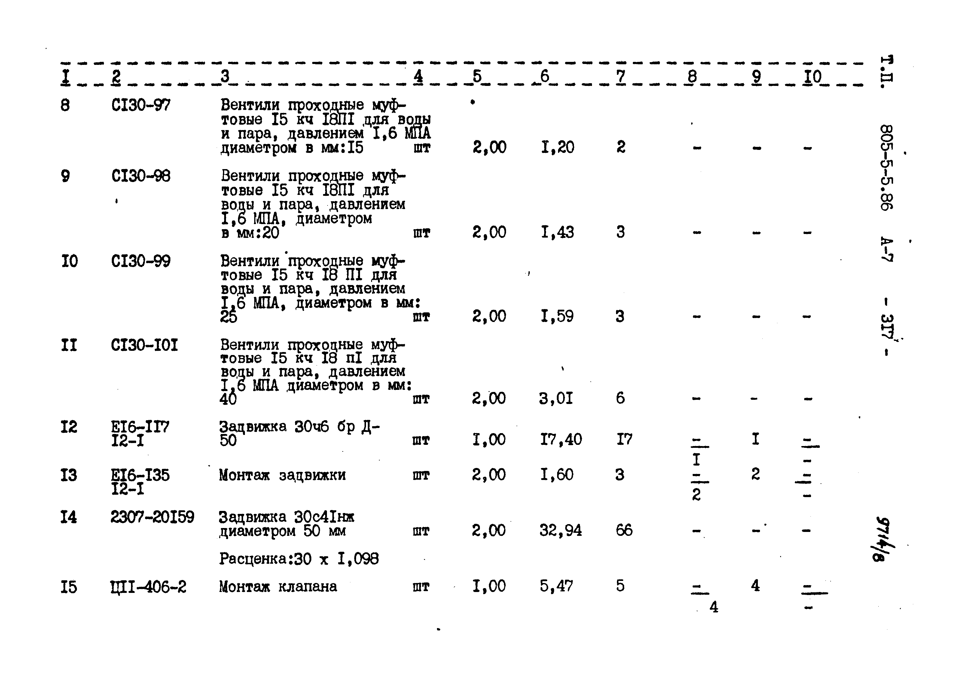 Типовой проект 805-5-5.86