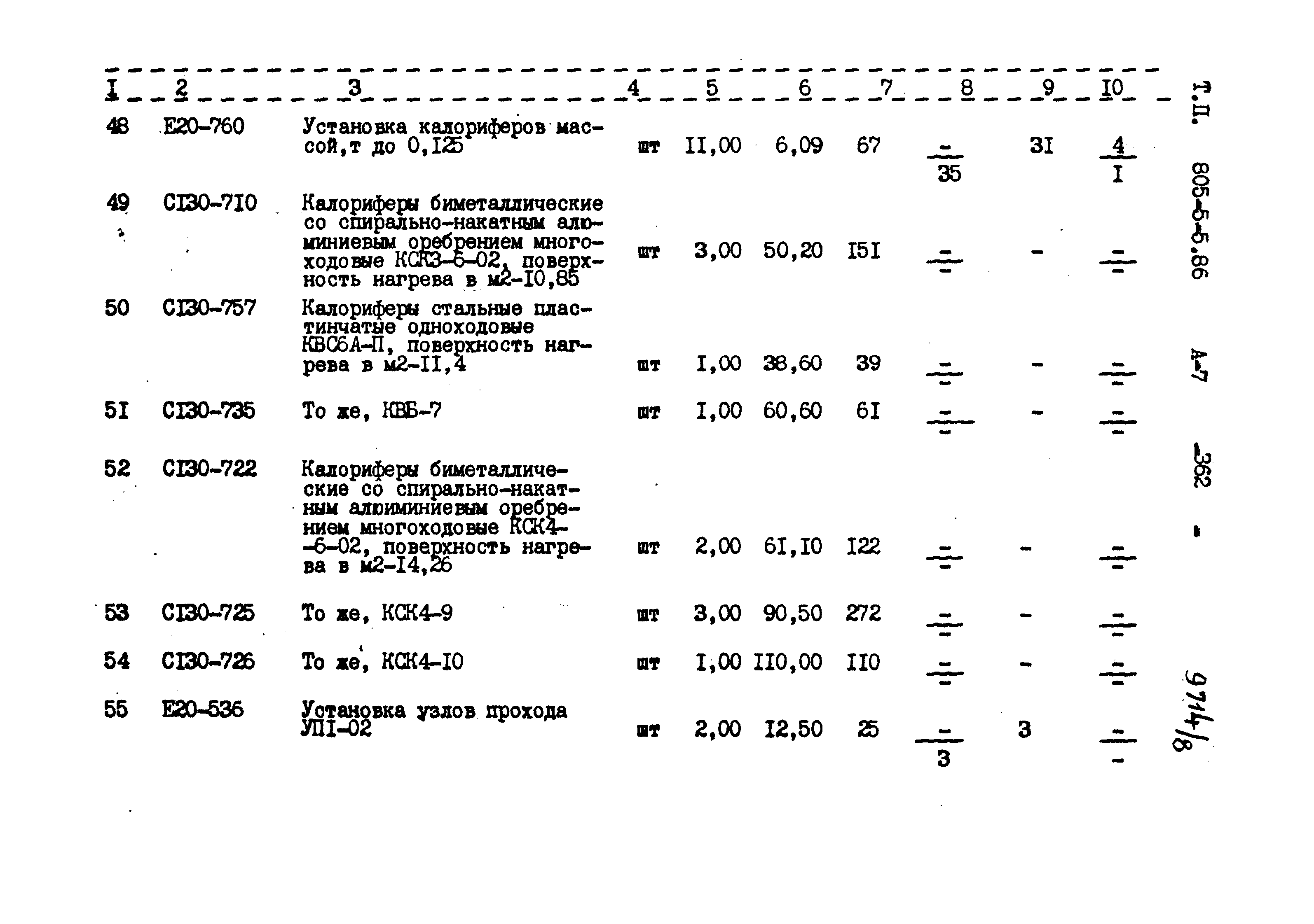 Типовой проект 805-5-5.86