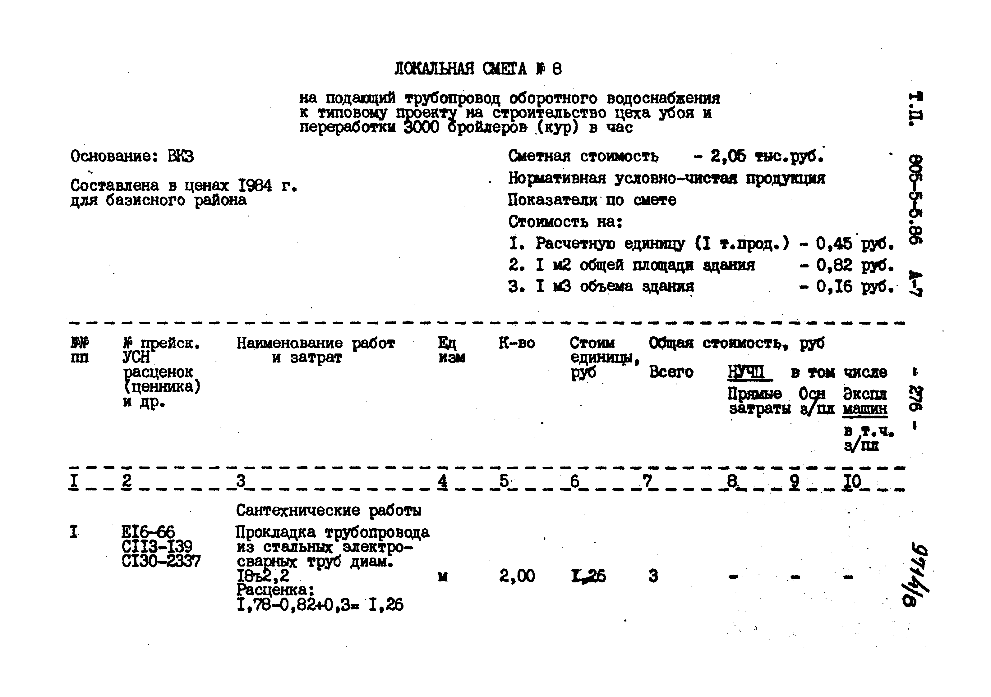 Типовой проект 805-5-5.86