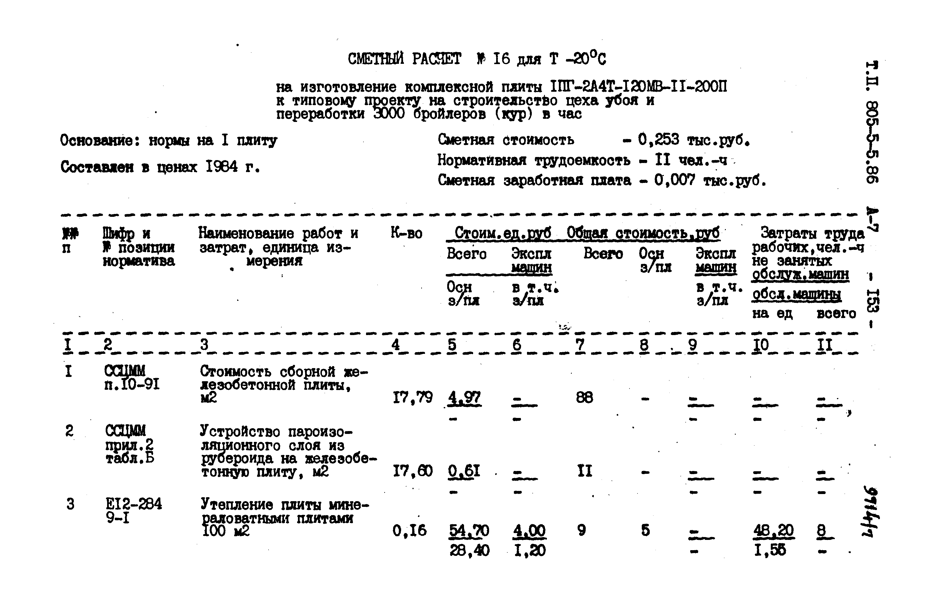 Типовой проект 805-5-5.86