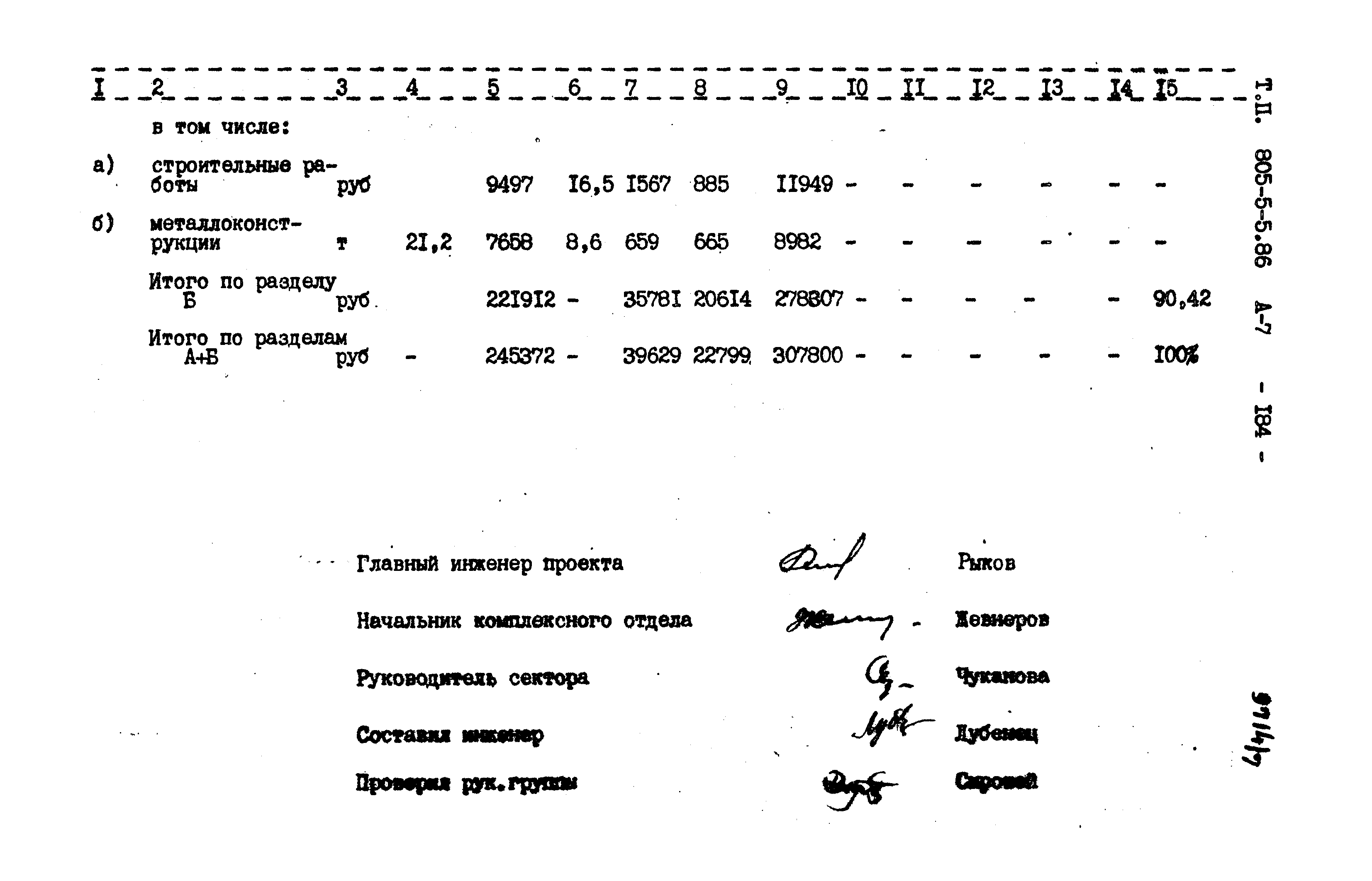 Типовой проект 805-5-5.86