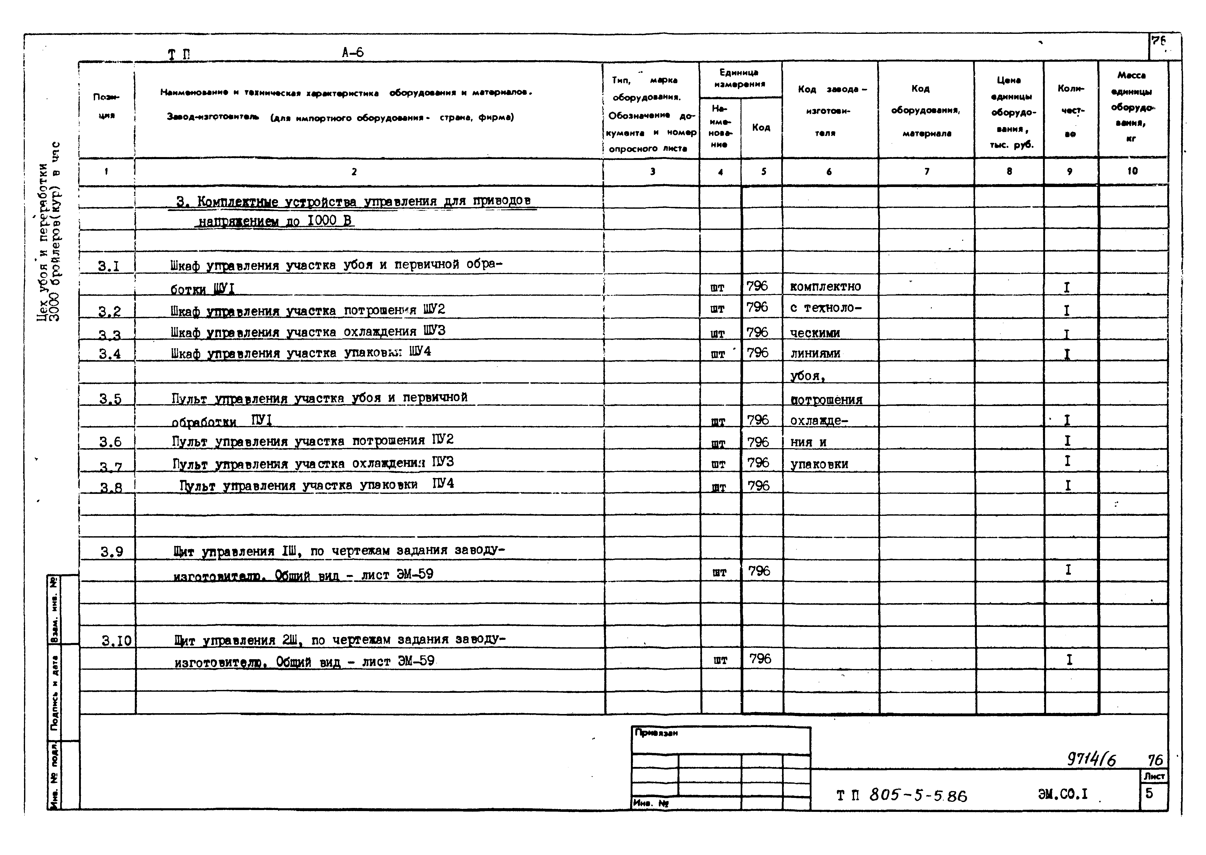 Типовой проект 805-5-5.86