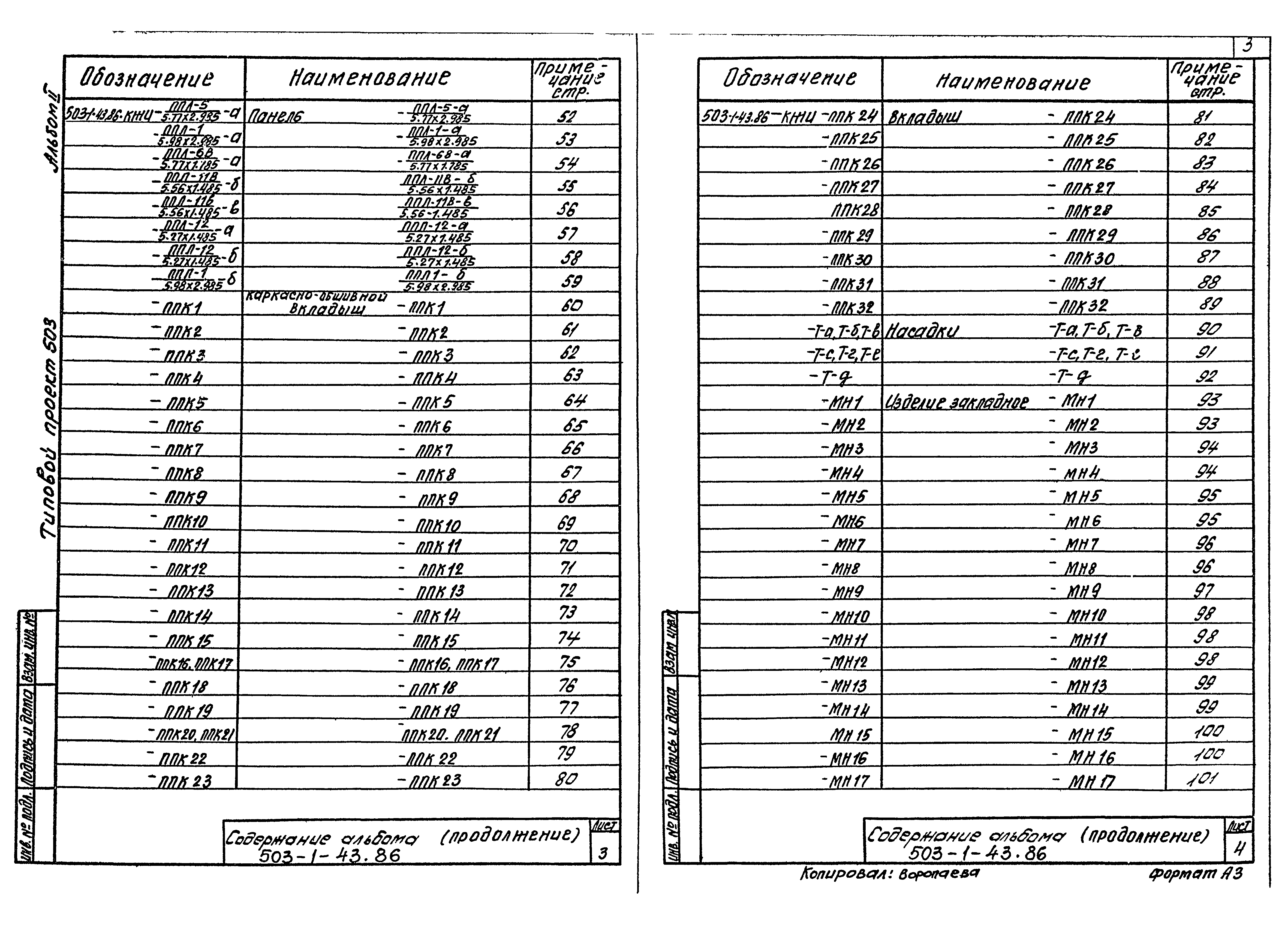 Типовой проект 503-1-43.86