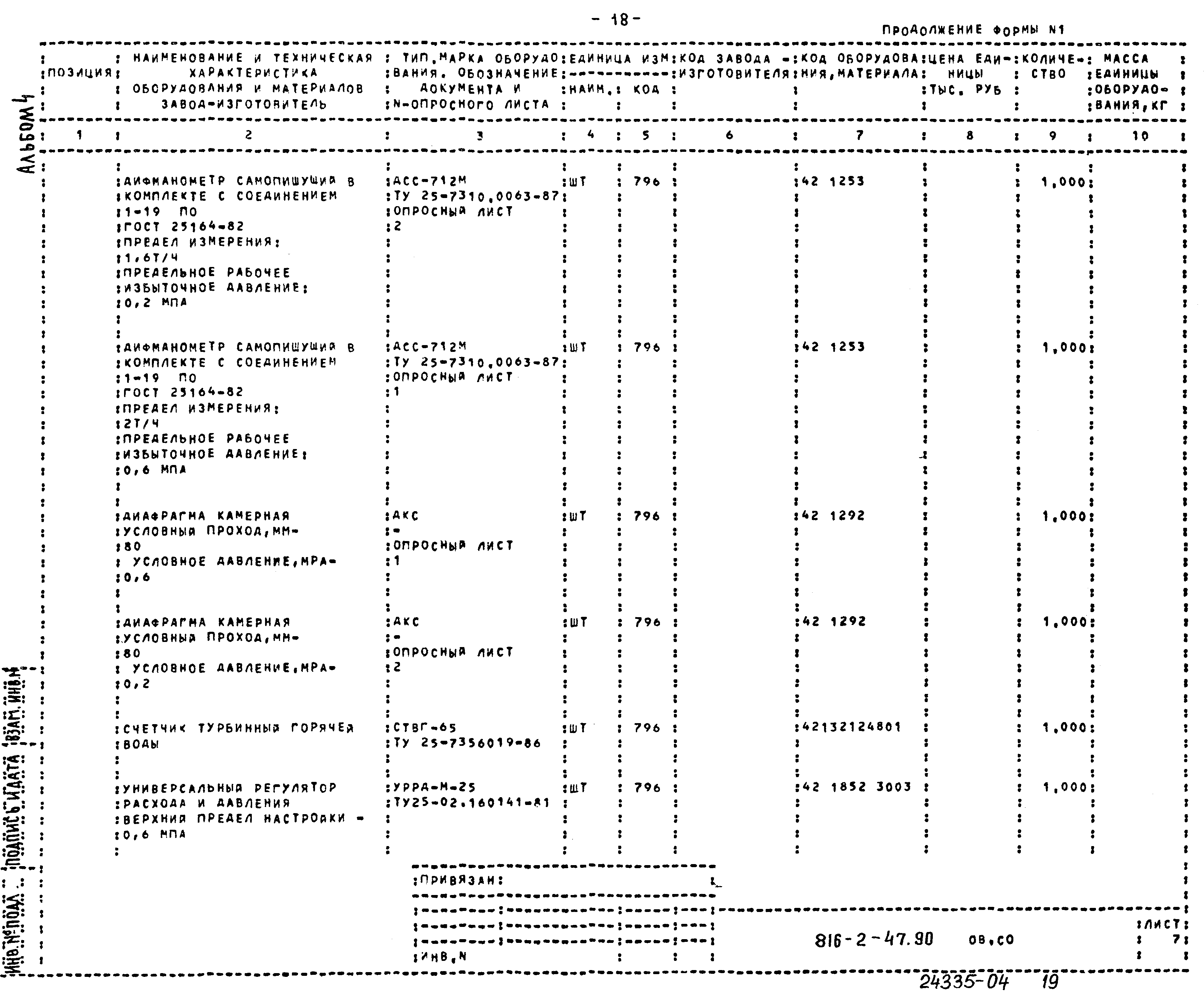 Типовой проект 816-2-47.90