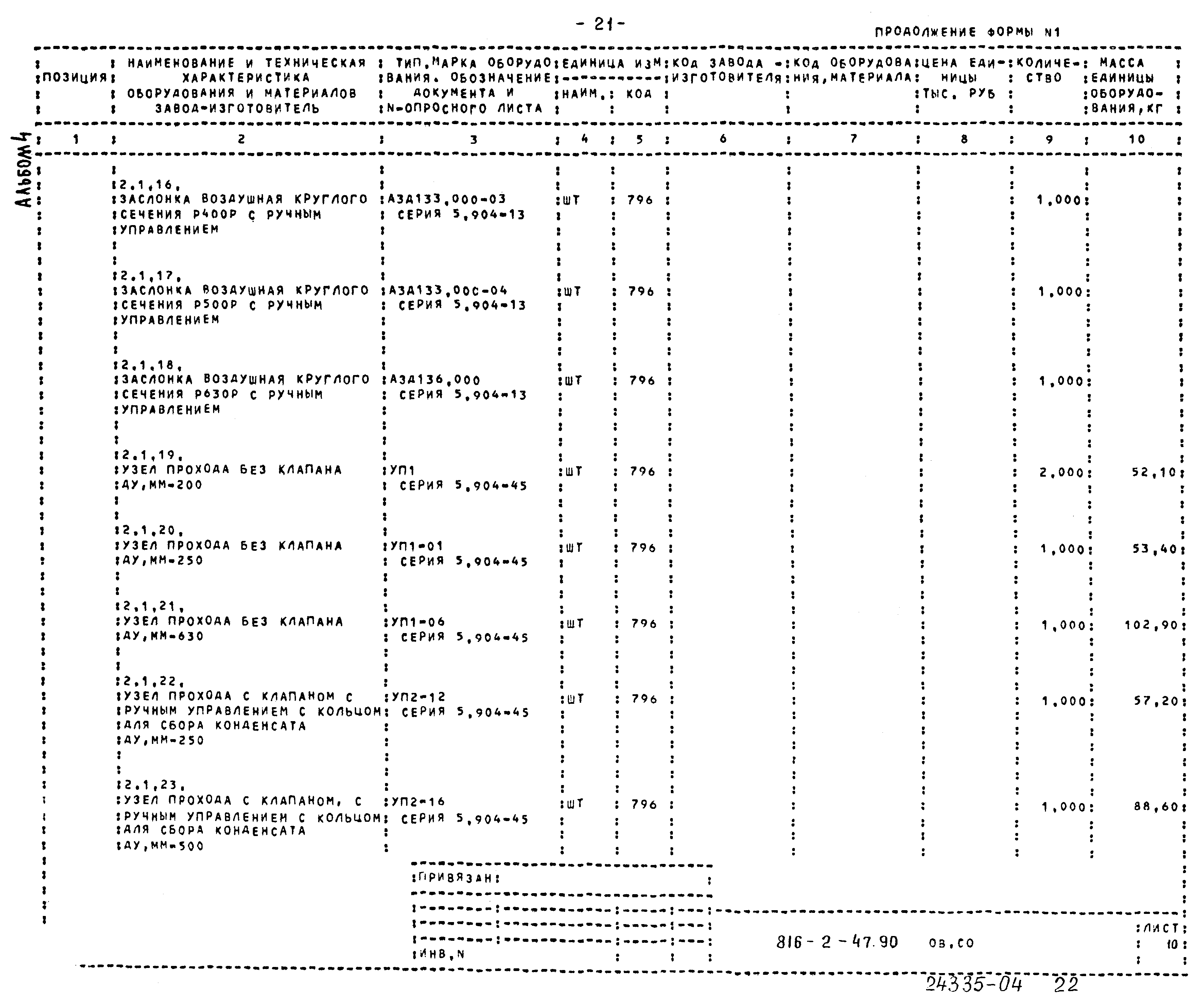 Типовой проект 816-2-47.90