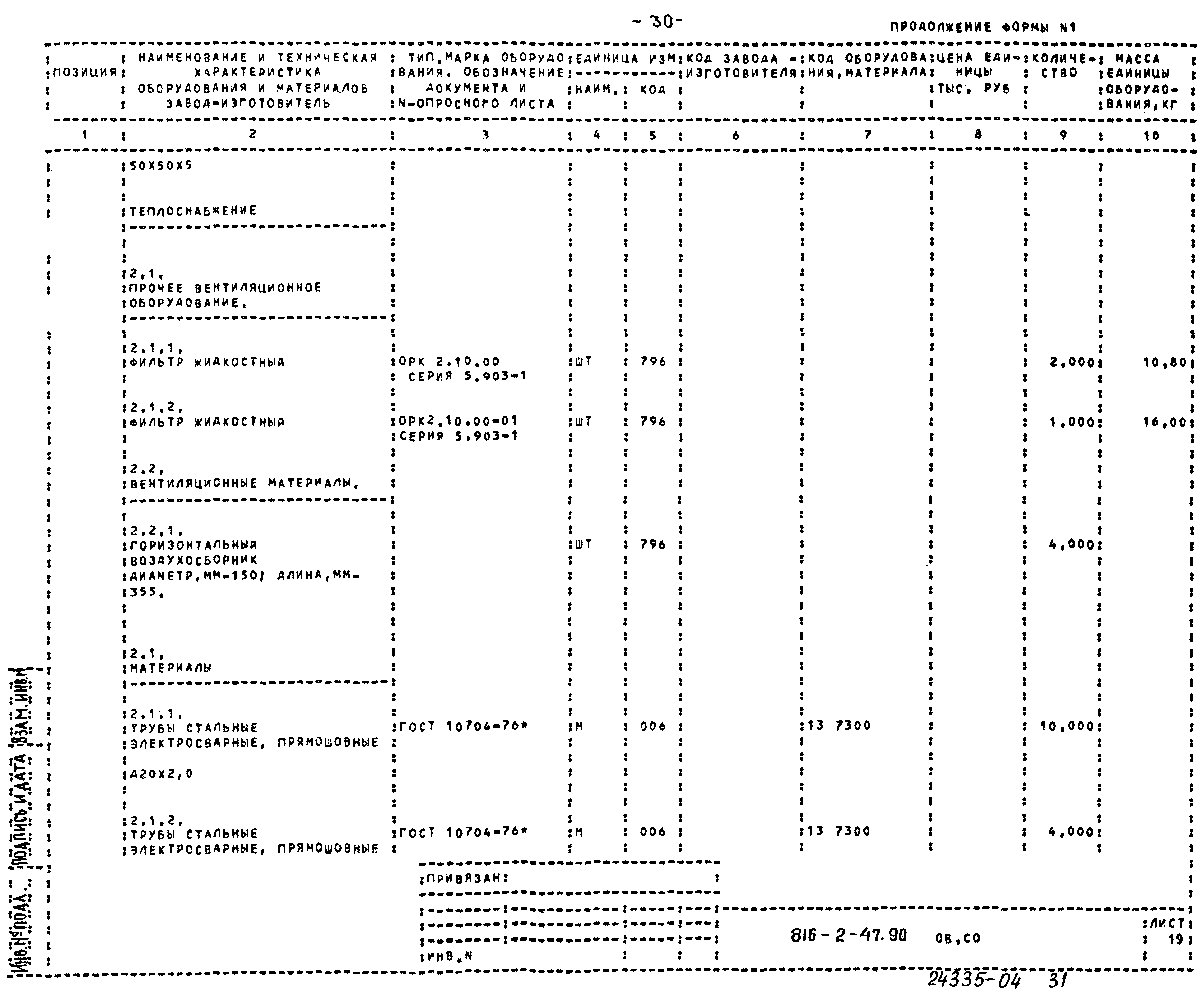 Типовой проект 816-2-47.90