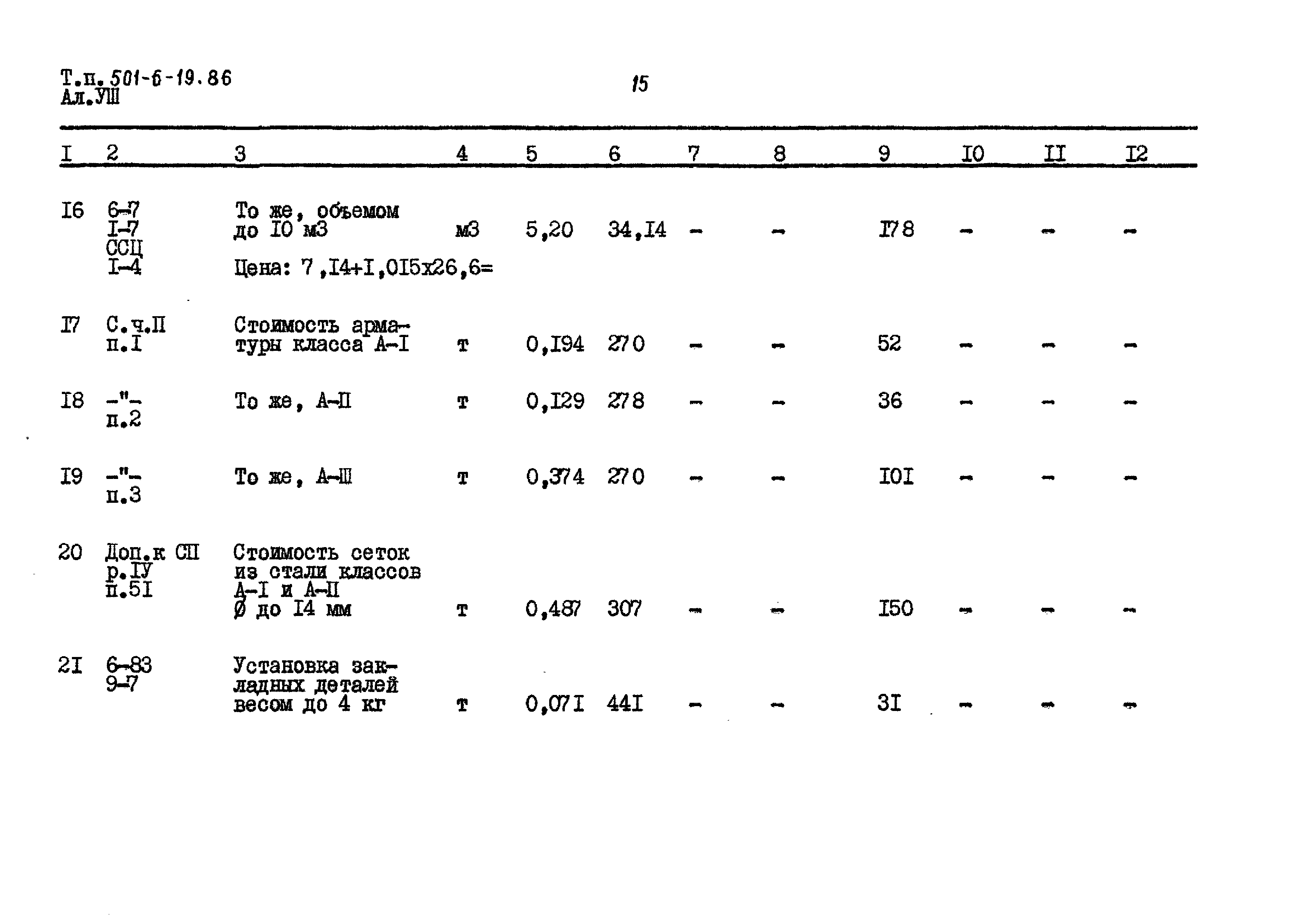 Типовой проект 501-6-19.86