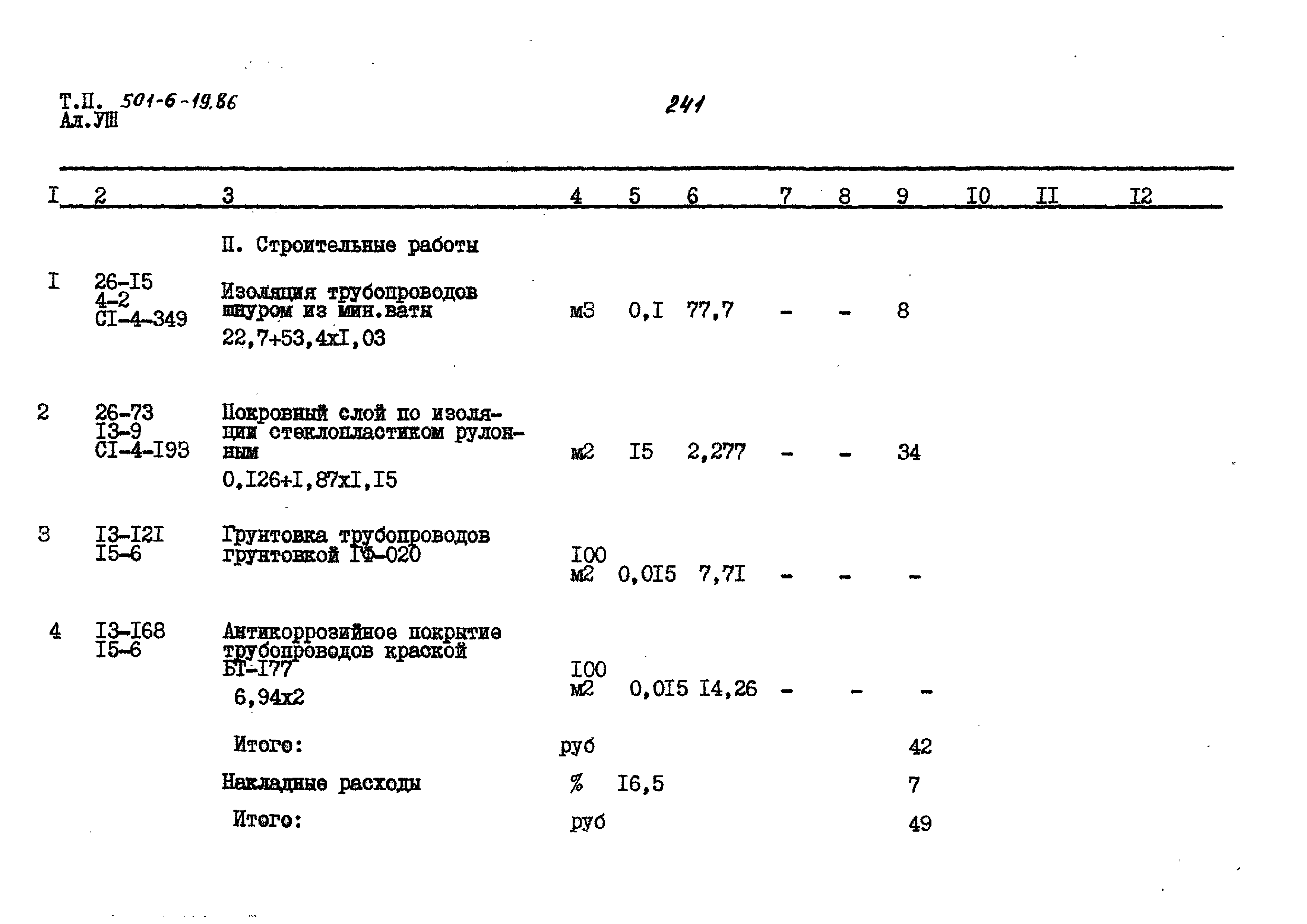 Типовой проект 501-6-19.86