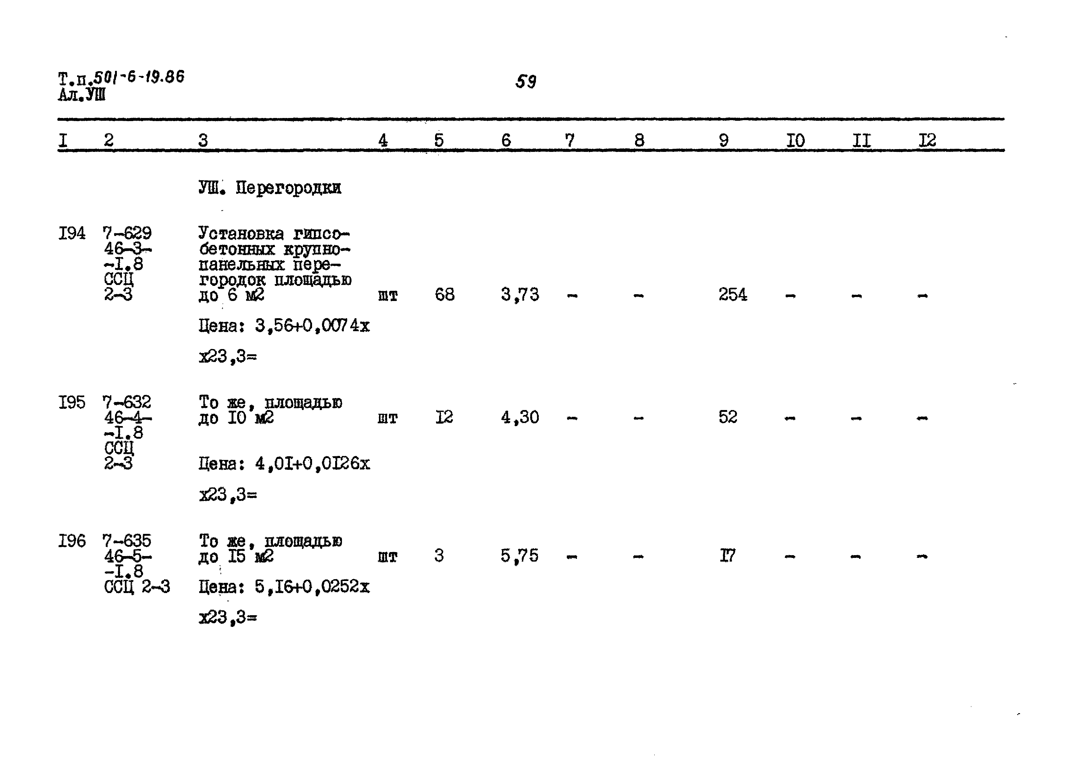 Типовой проект 501-6-19.86