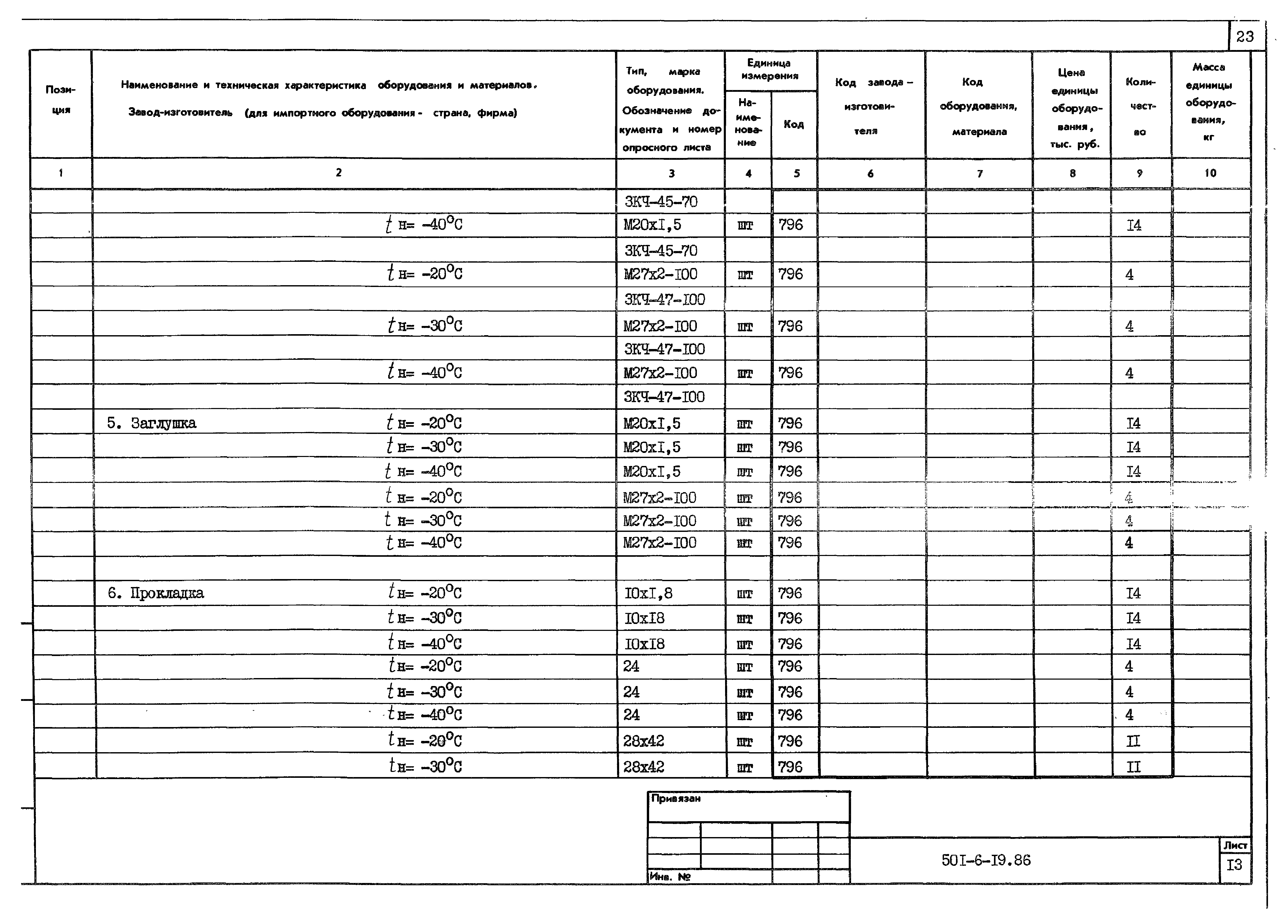 Типовой проект 501-6-19.86