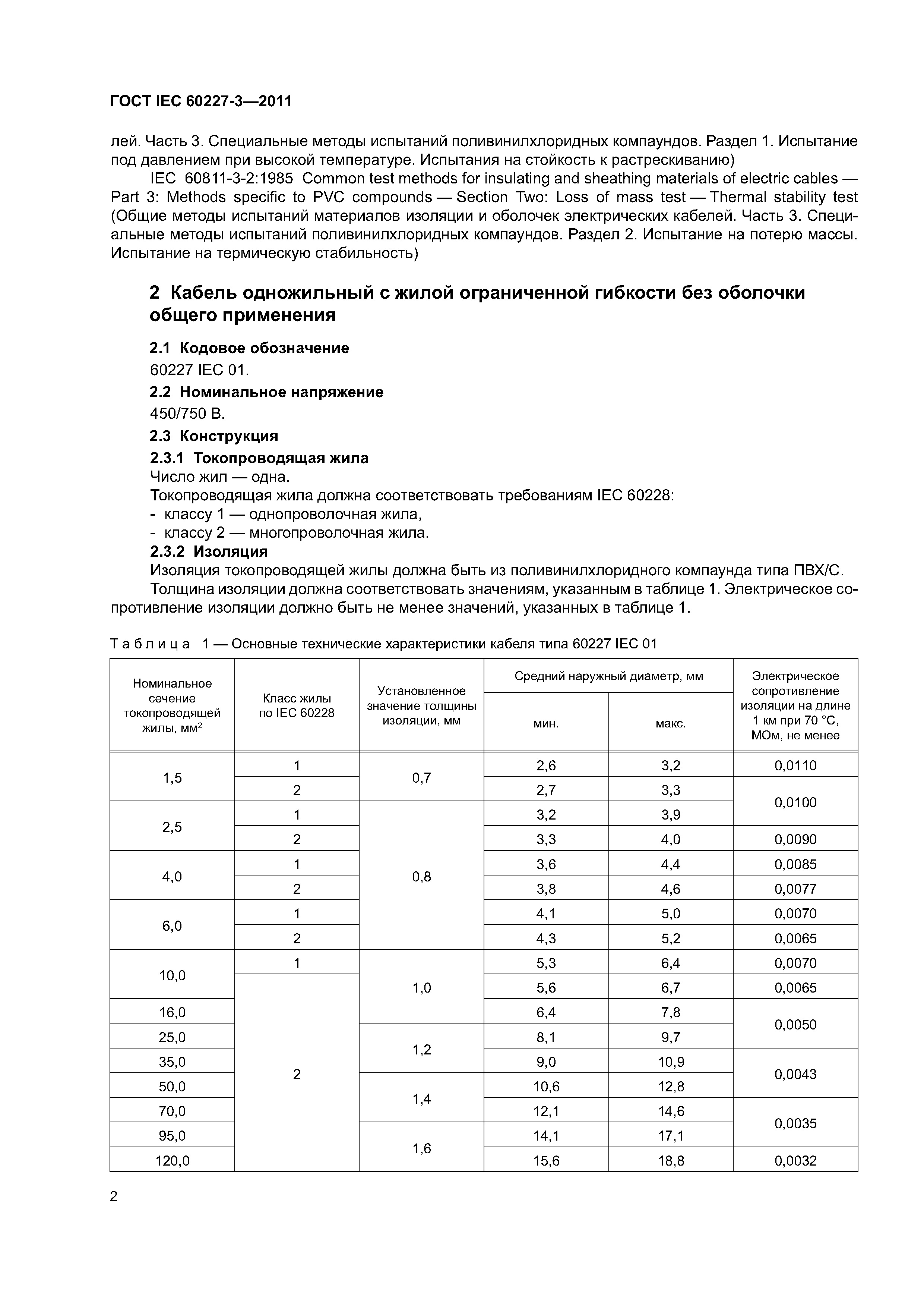 ГОСТ IEC 60227-3-2011