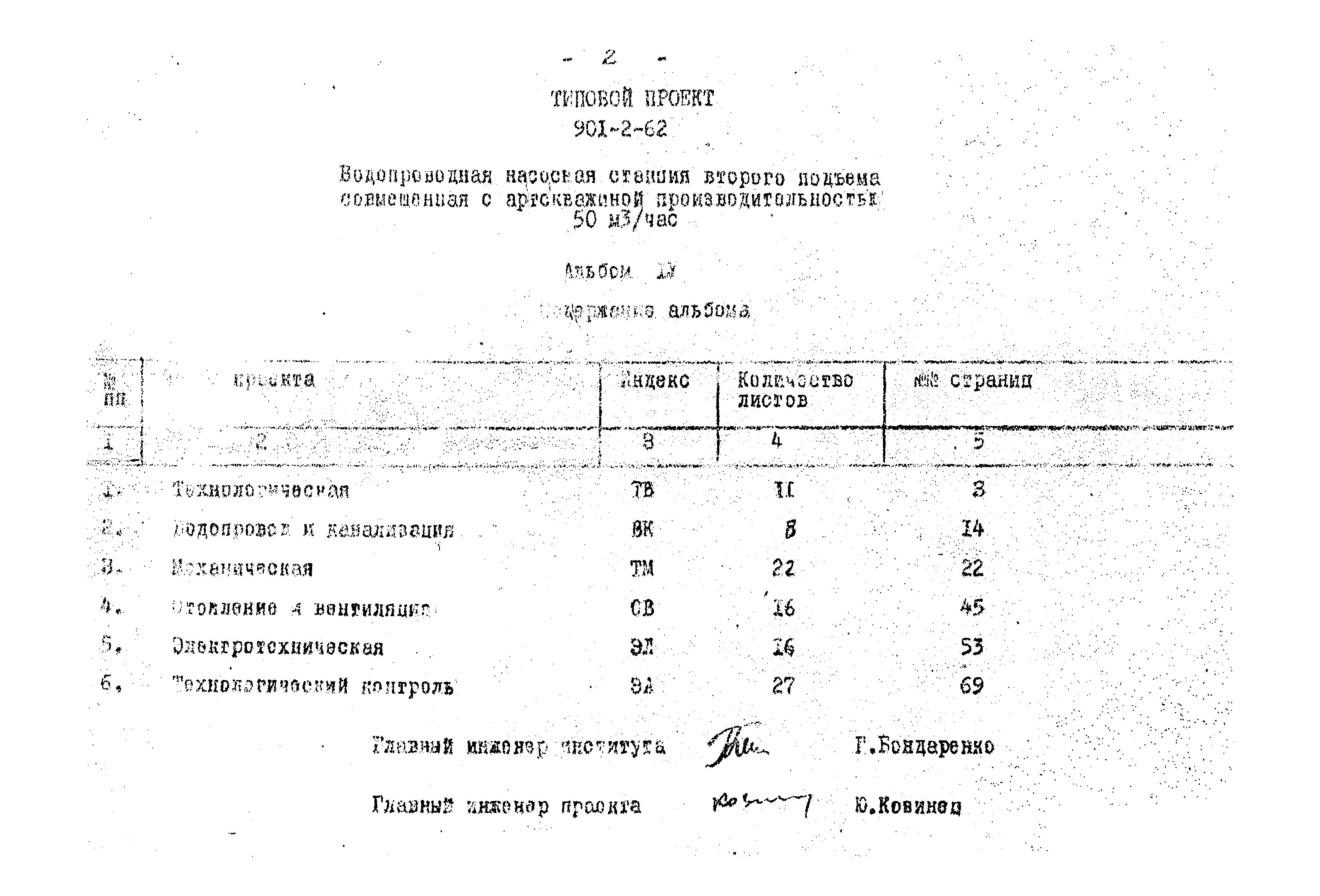 Типовой проект 901-2-62