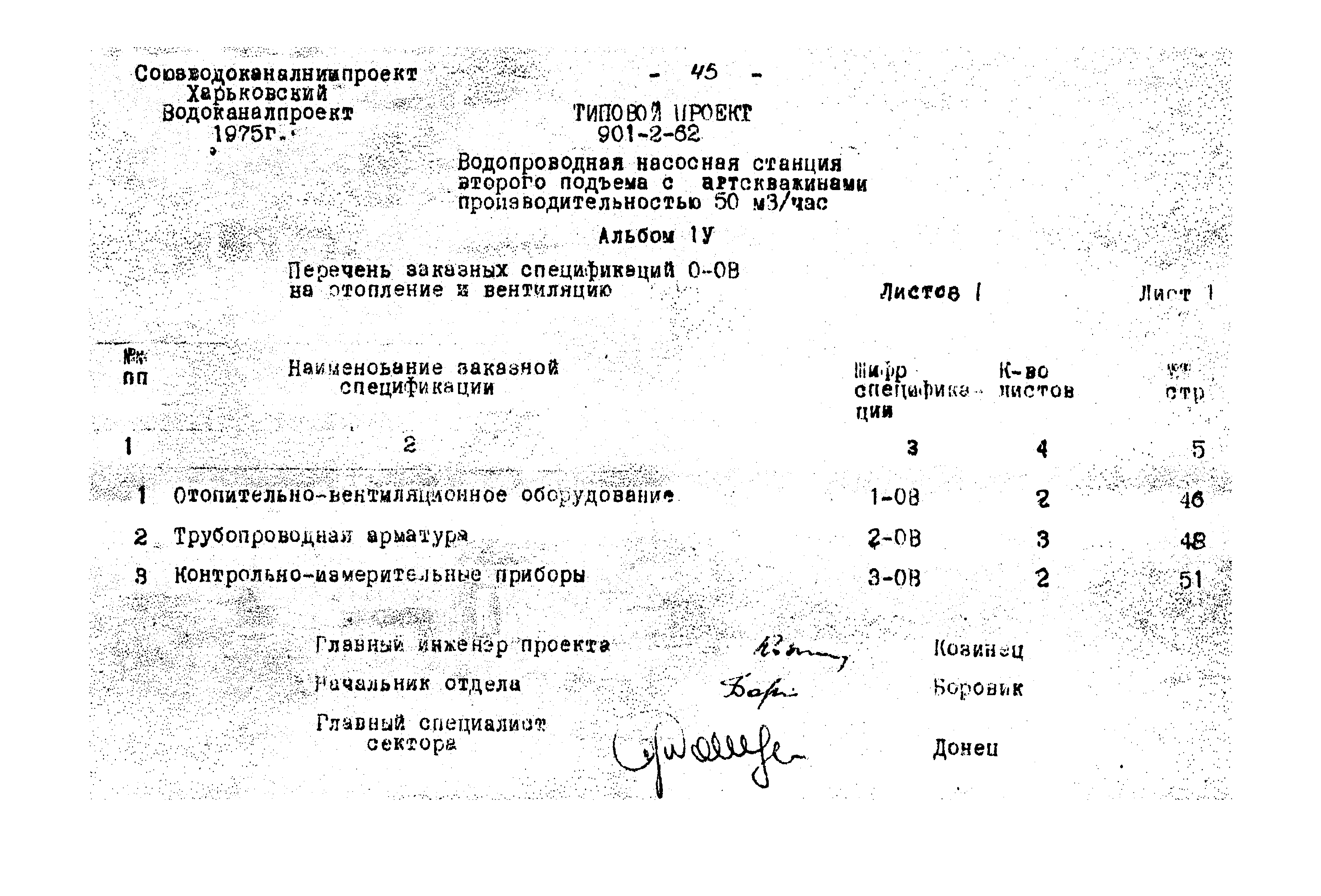 Типовой проект 901-2-62