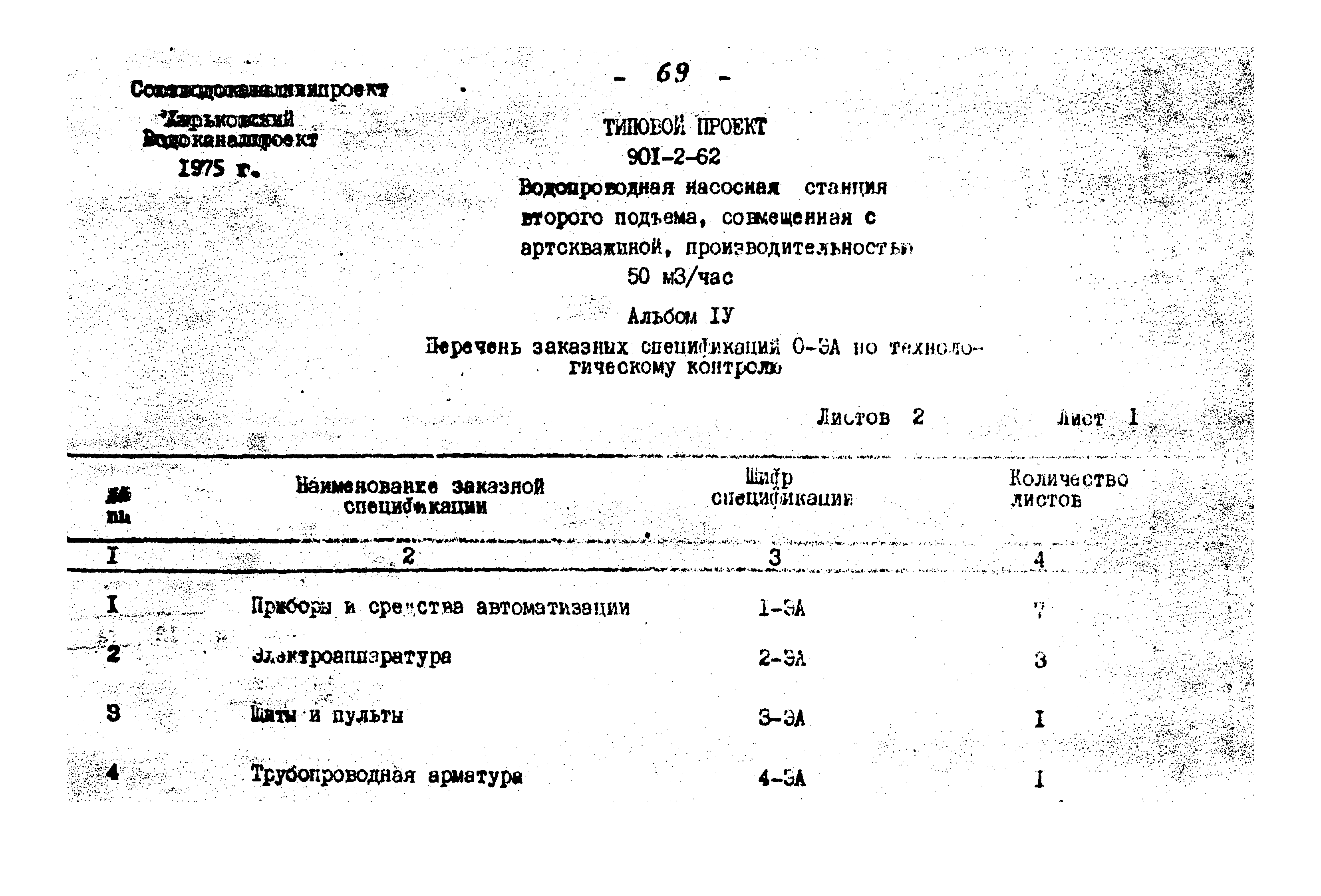 Типовой проект 901-2-62