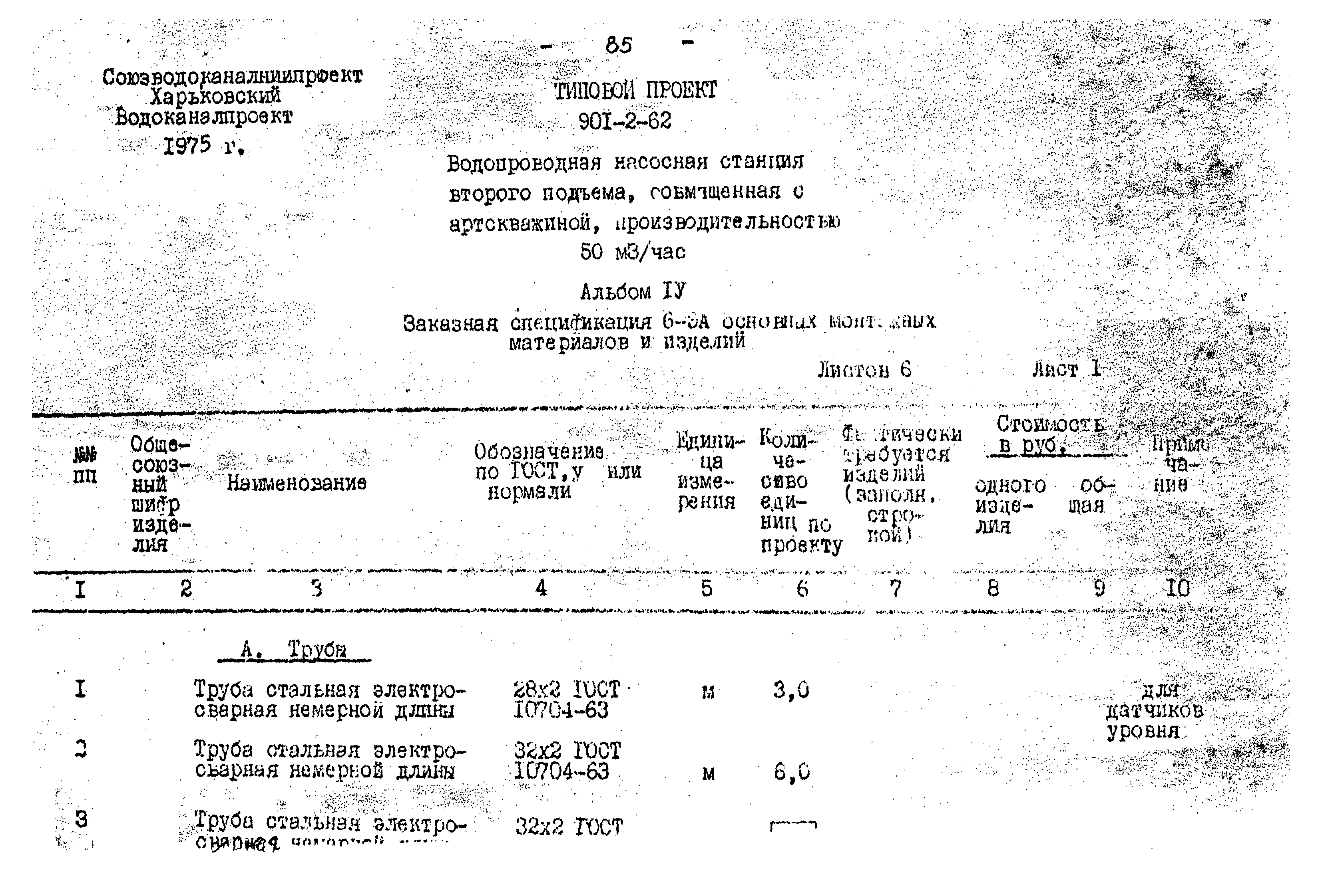 Типовой проект 901-2-62