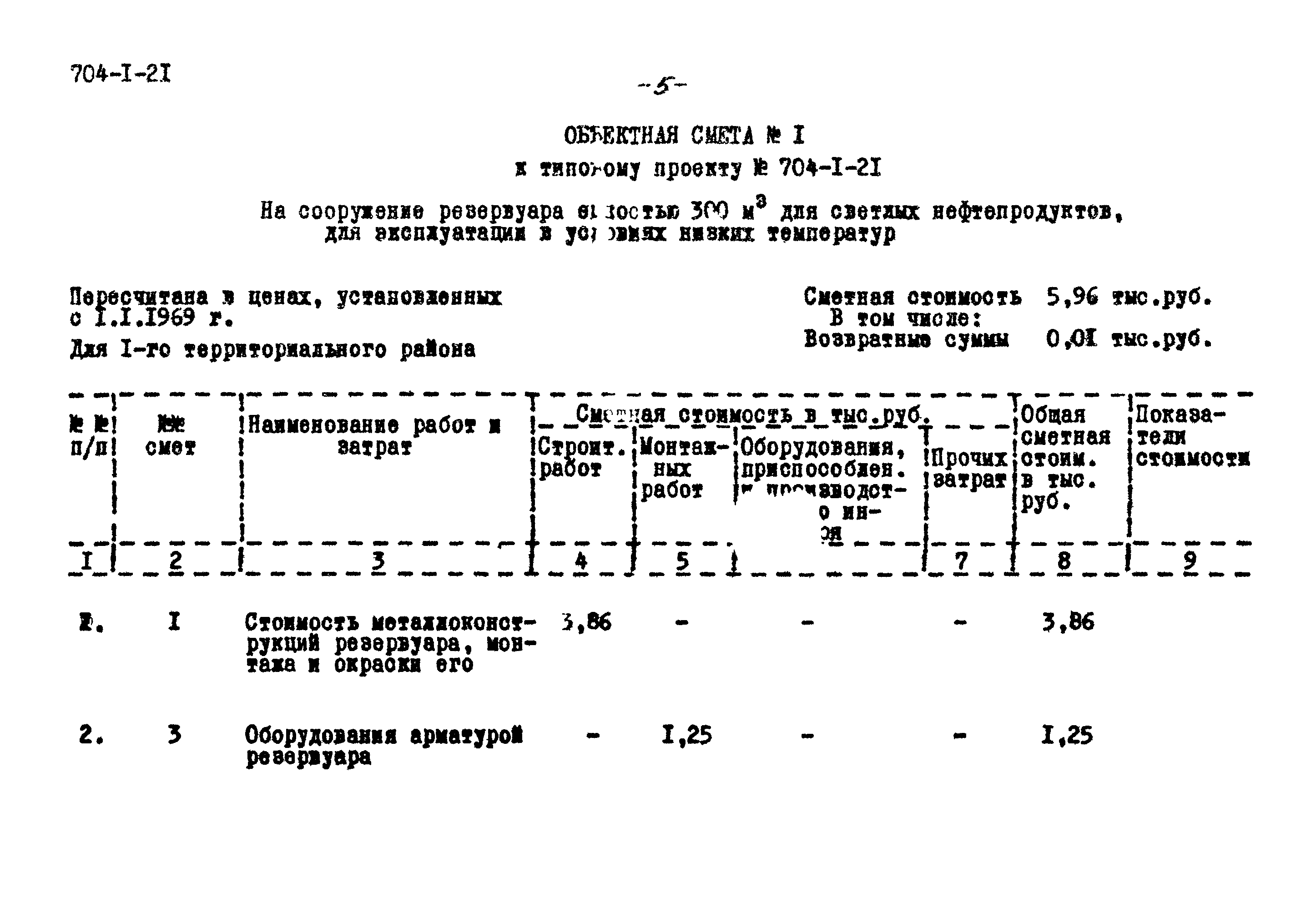 Типовой проект 704-1-21