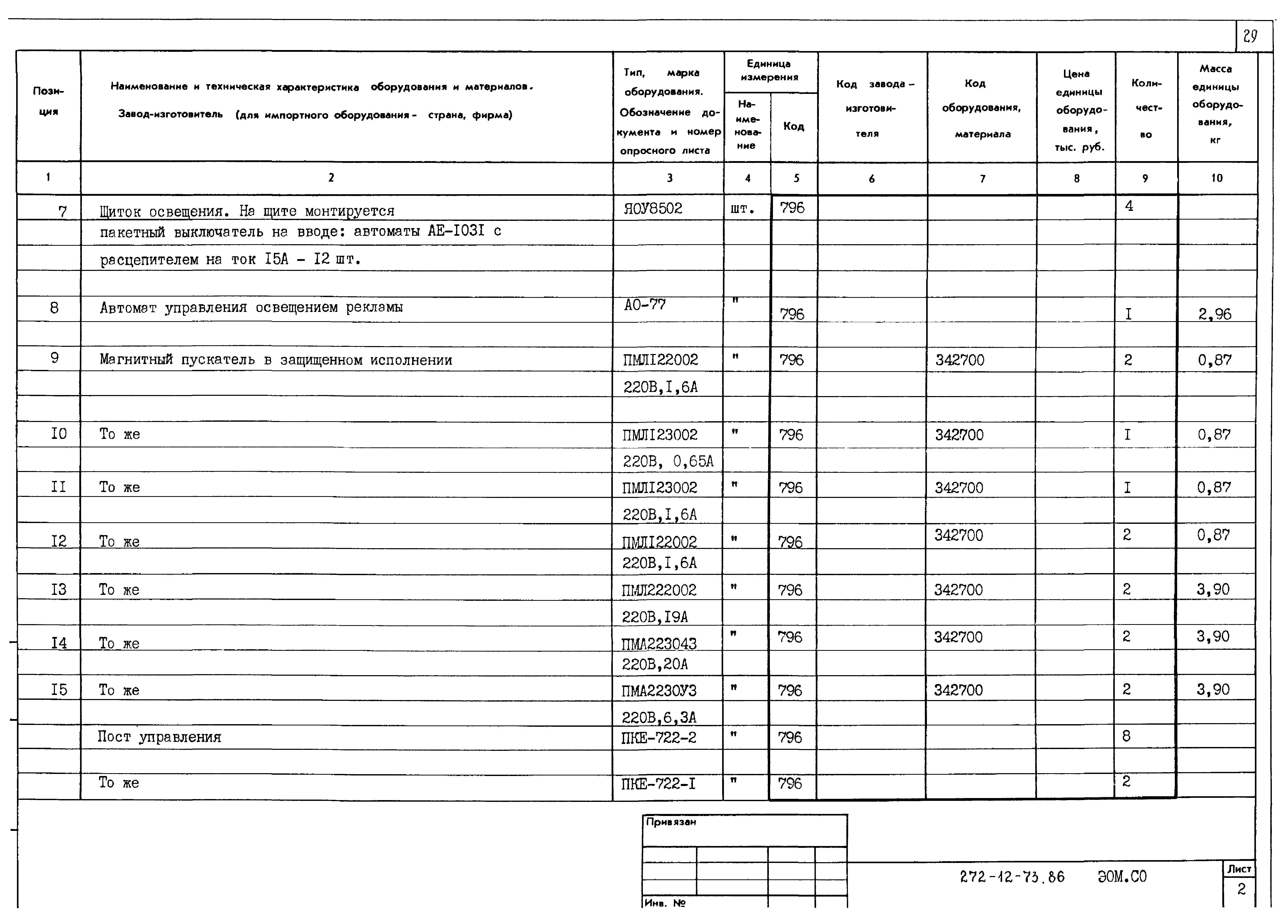 Типовой проект 272-12-73.86