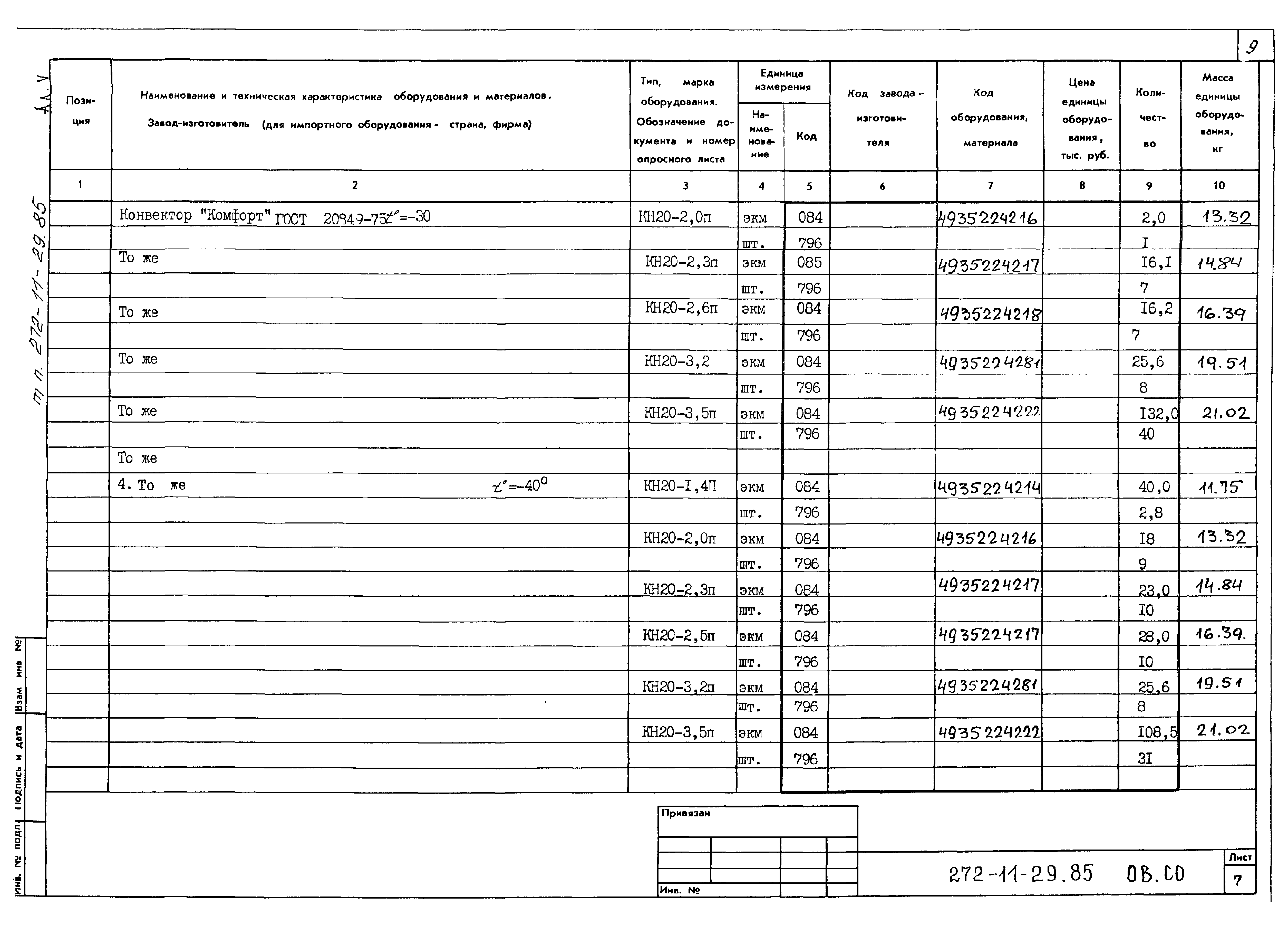 Типовой проект 272-11-29.85