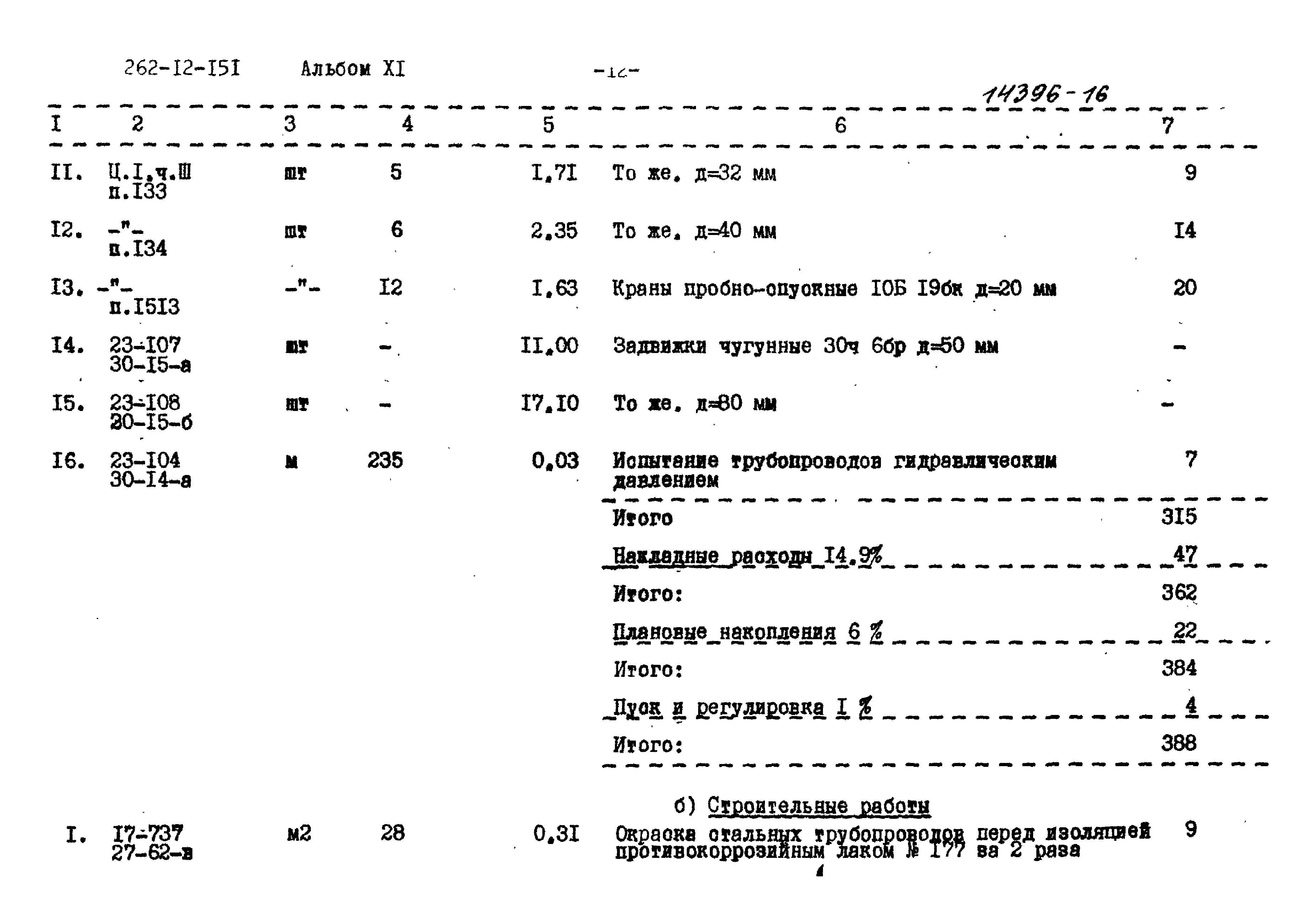 Типовой проект 262-12-151