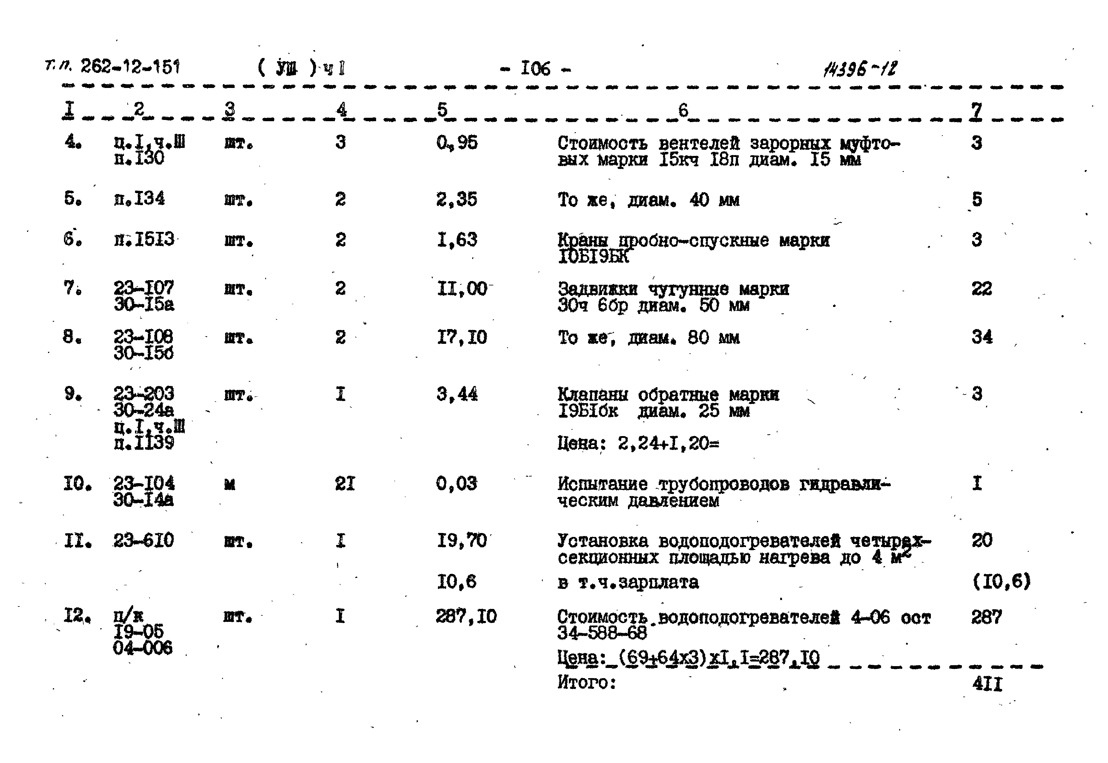 Типовой проект 262-12-151