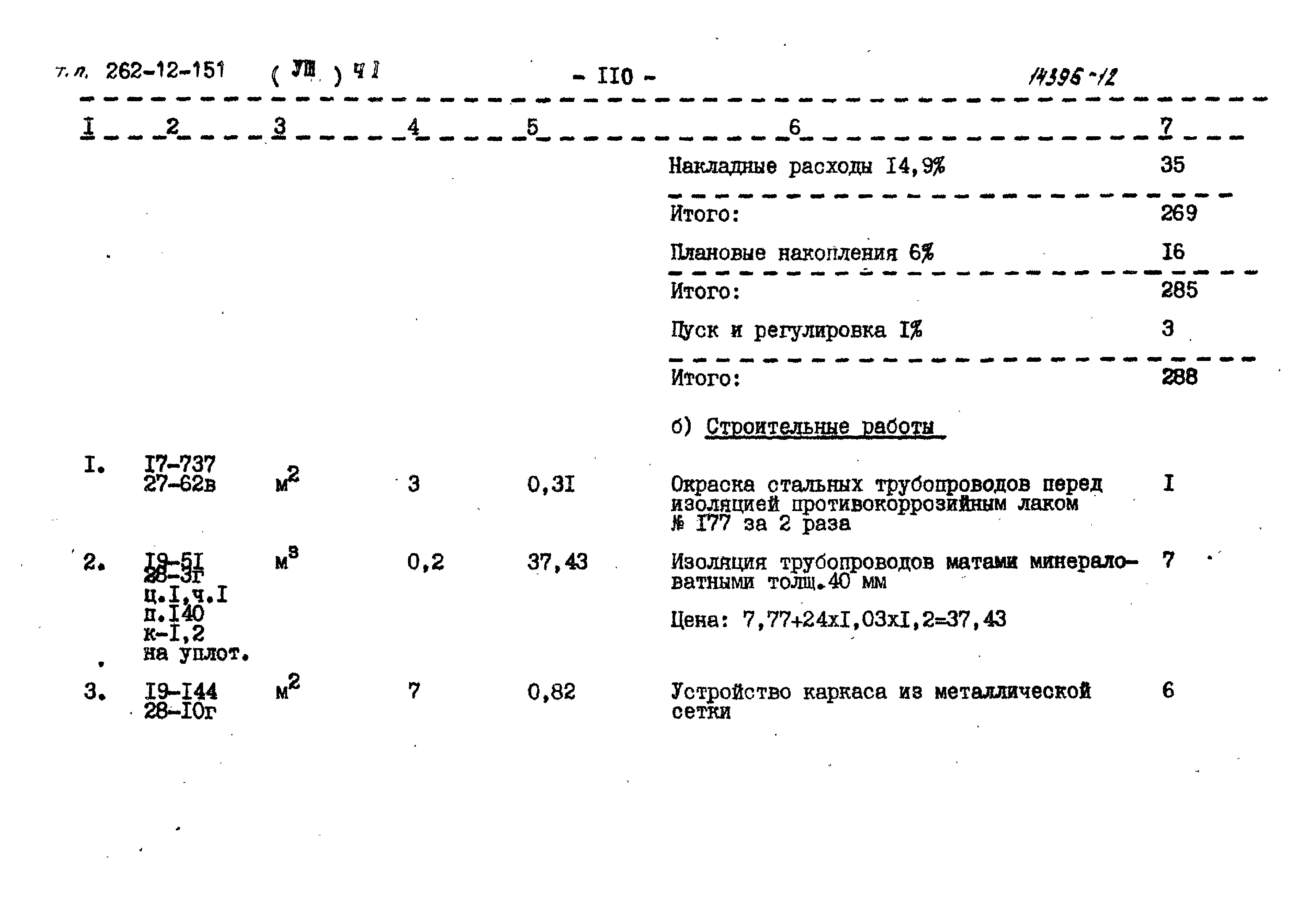 Типовой проект 262-12-151