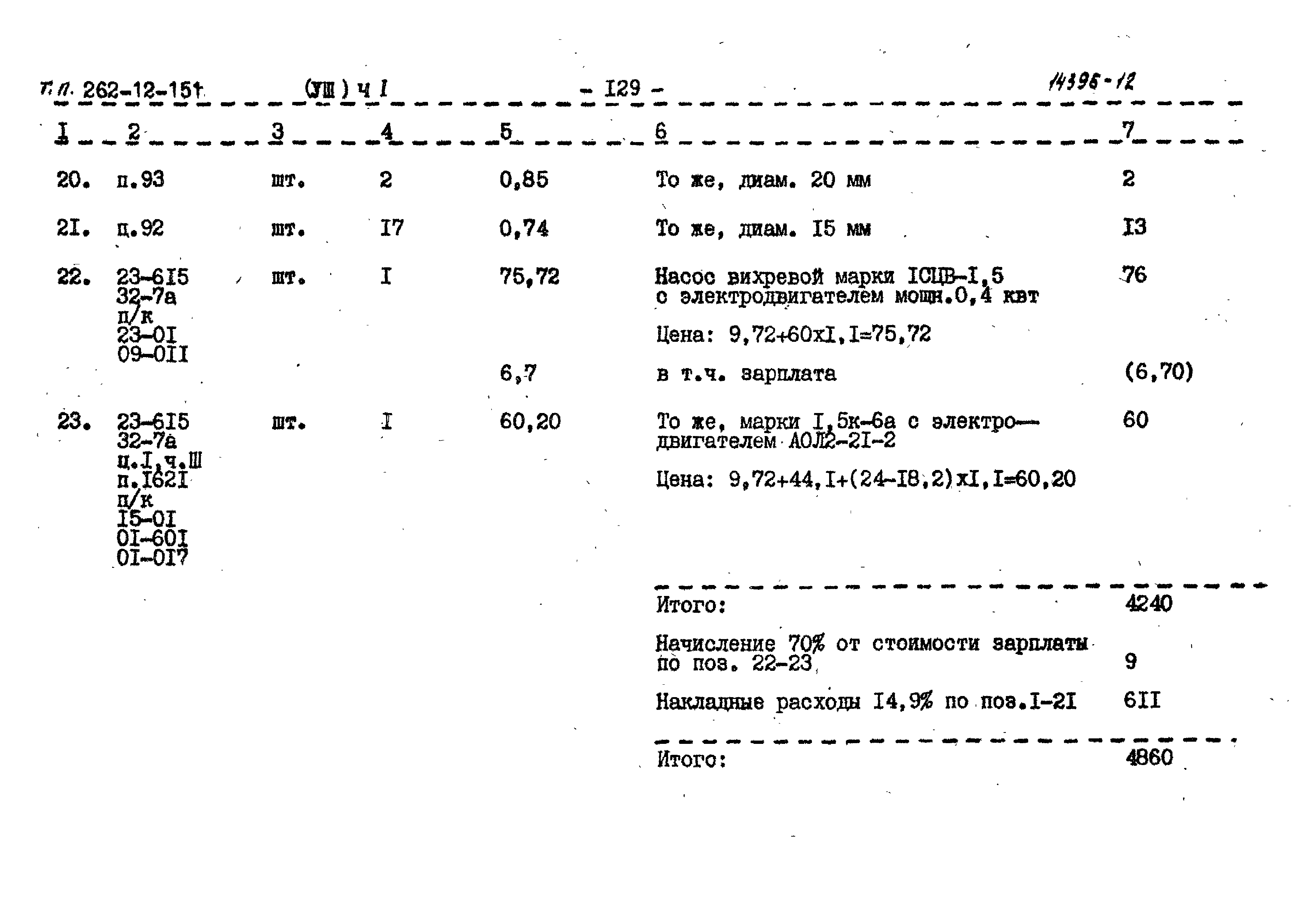 Типовой проект 262-12-151