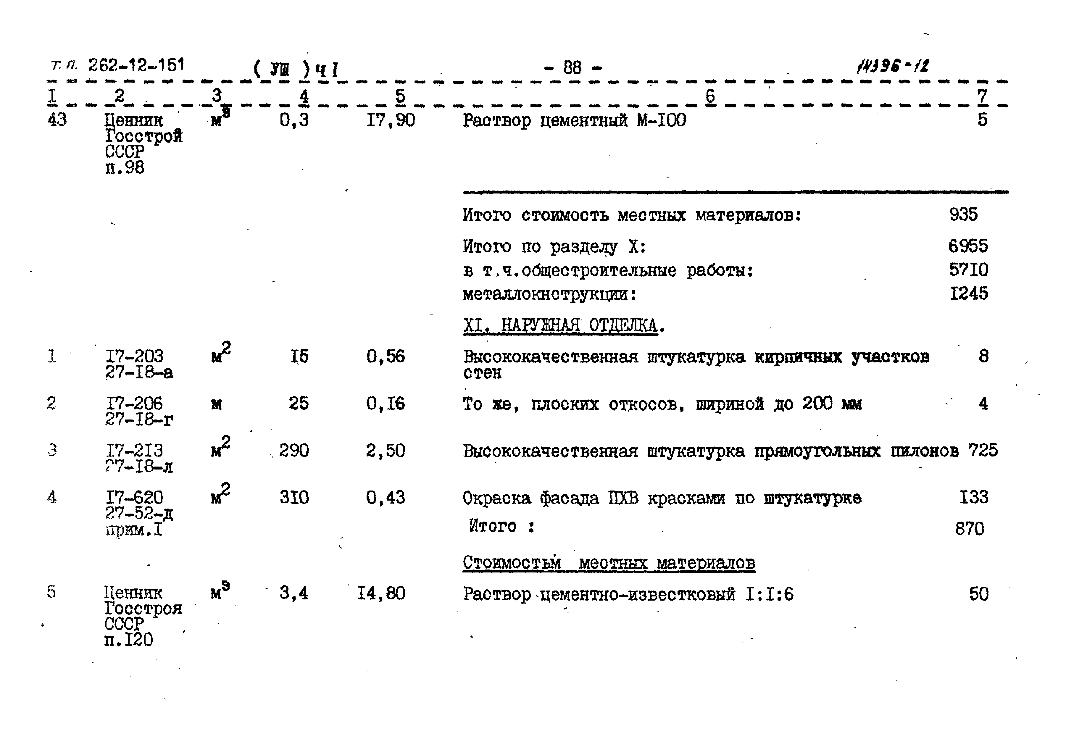 Типовой проект 262-12-151