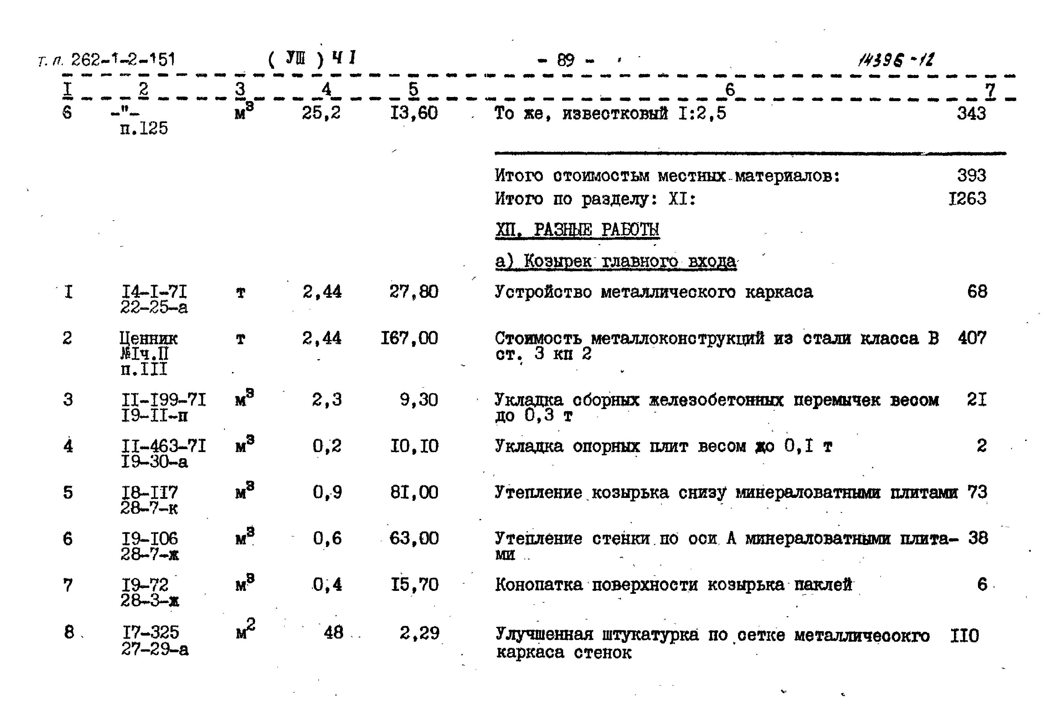 Типовой проект 262-12-151