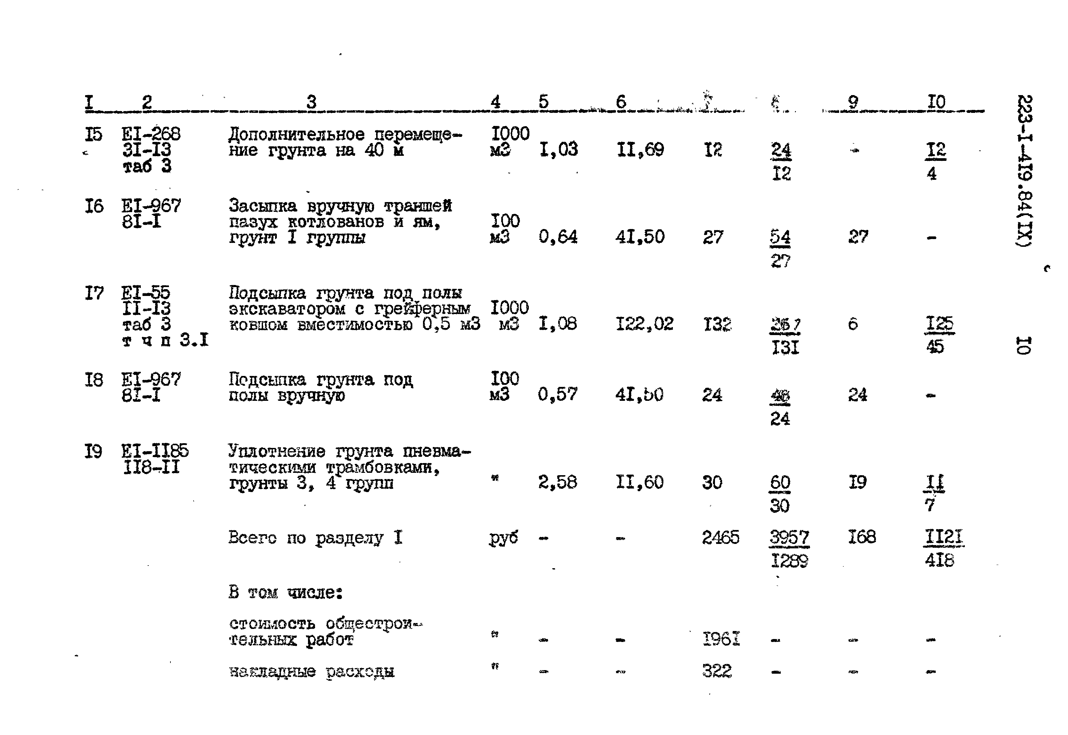 Типовой проект 223-1-419.84