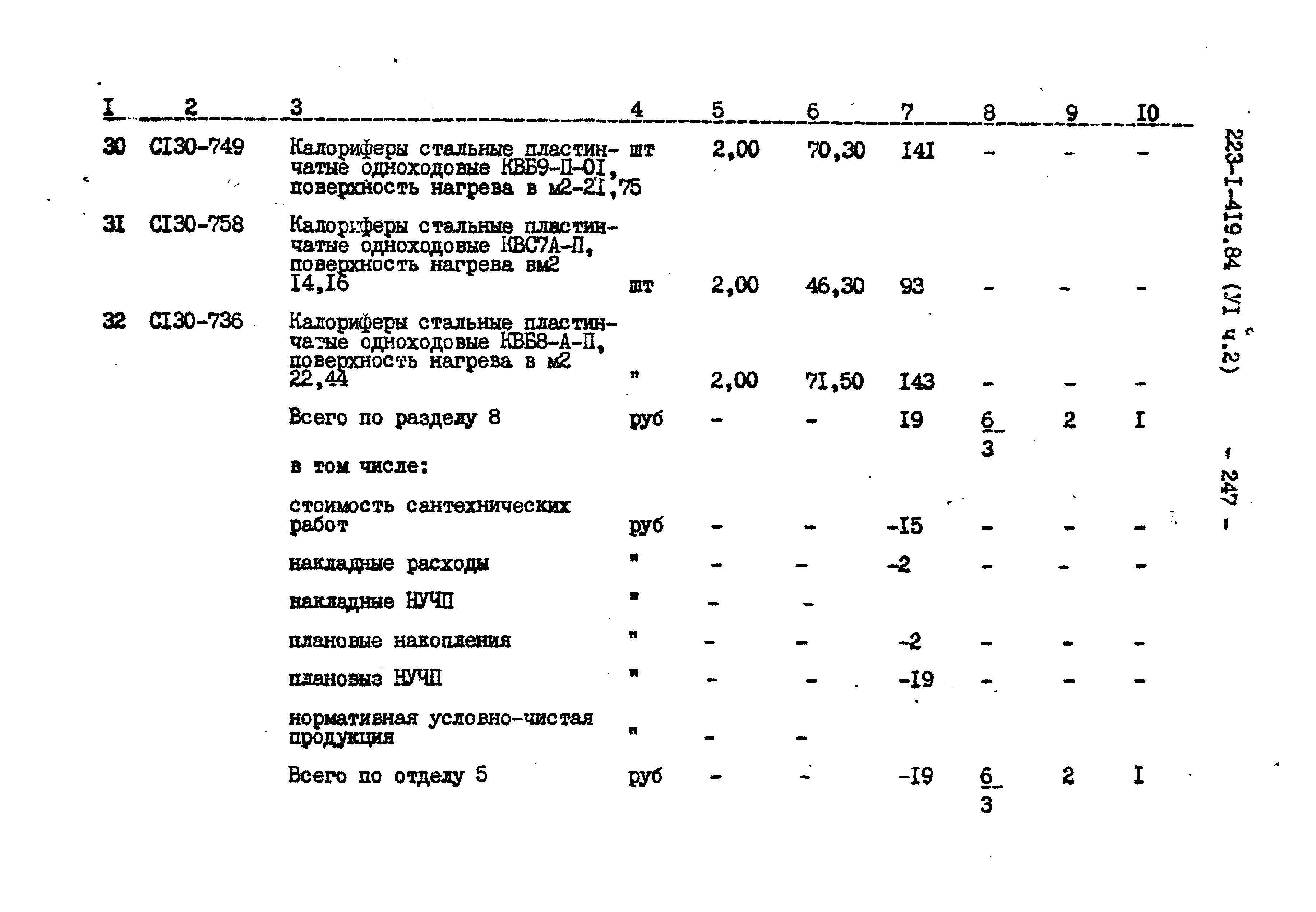 Типовой проект 223-1-419.84