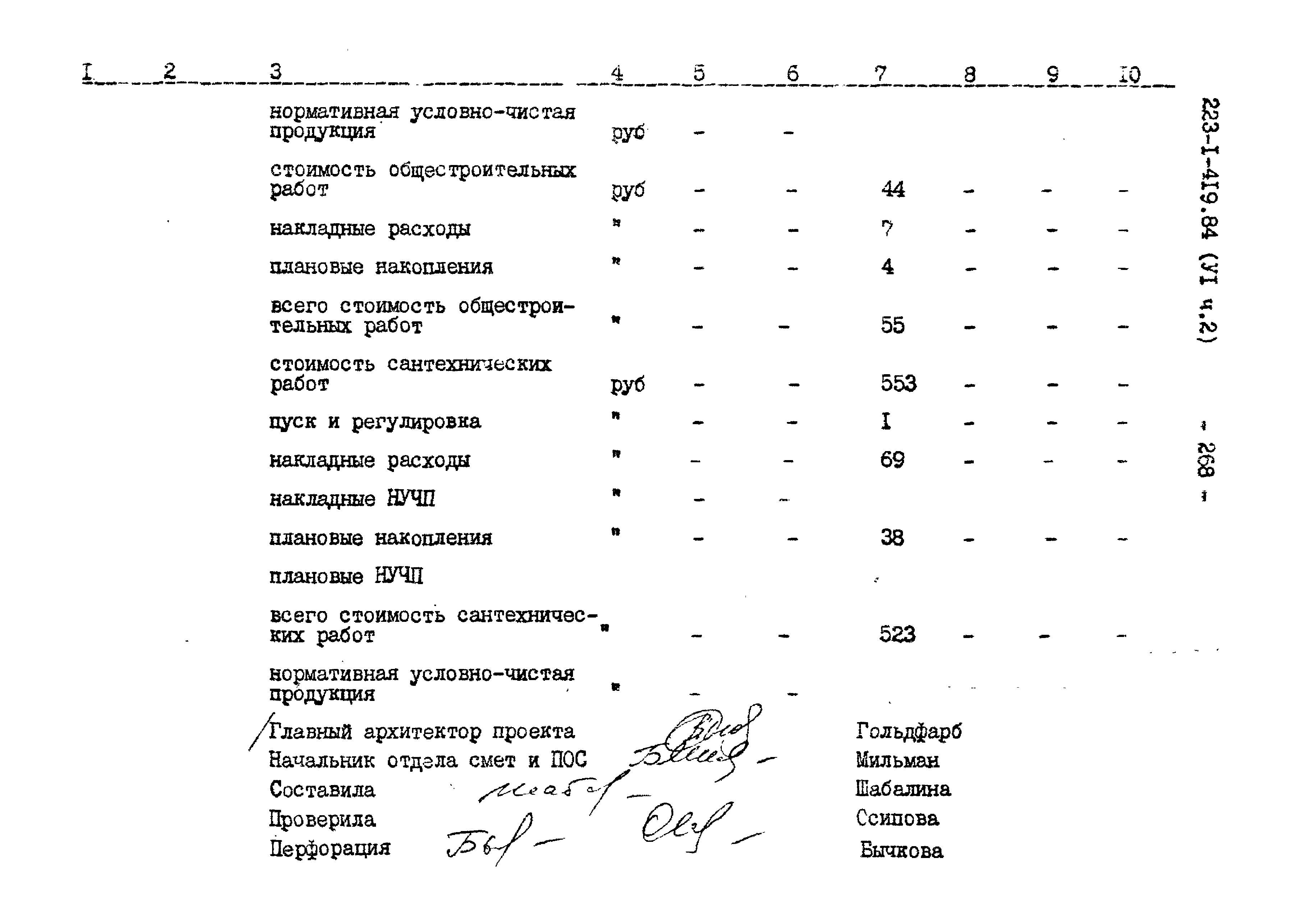 Типовой проект 223-1-419.84