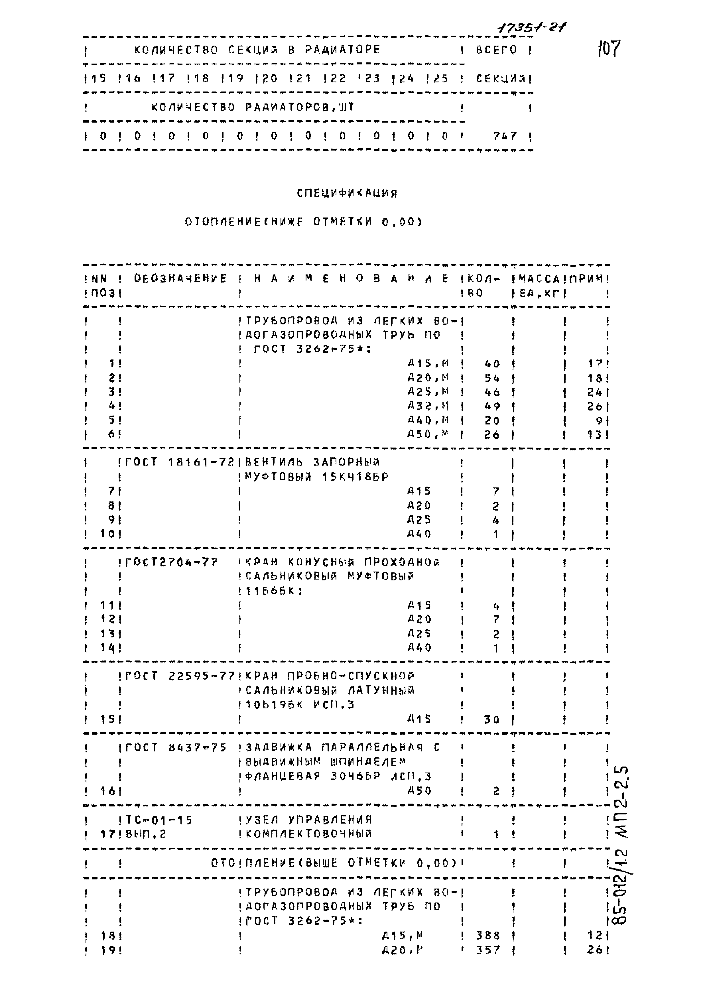 Типовой проект 85-012/1.2