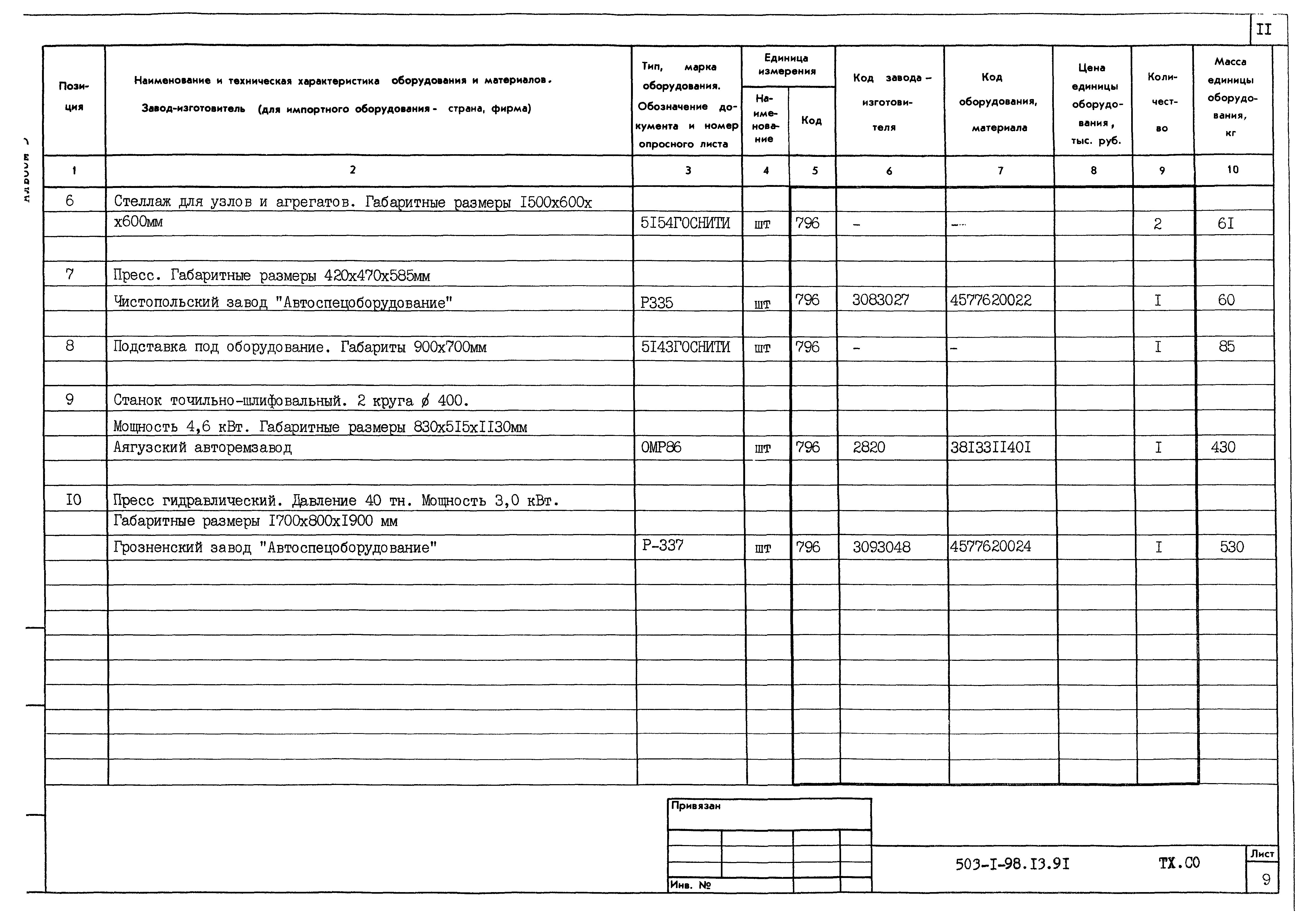 Типовой проект 503-1-98.13.91