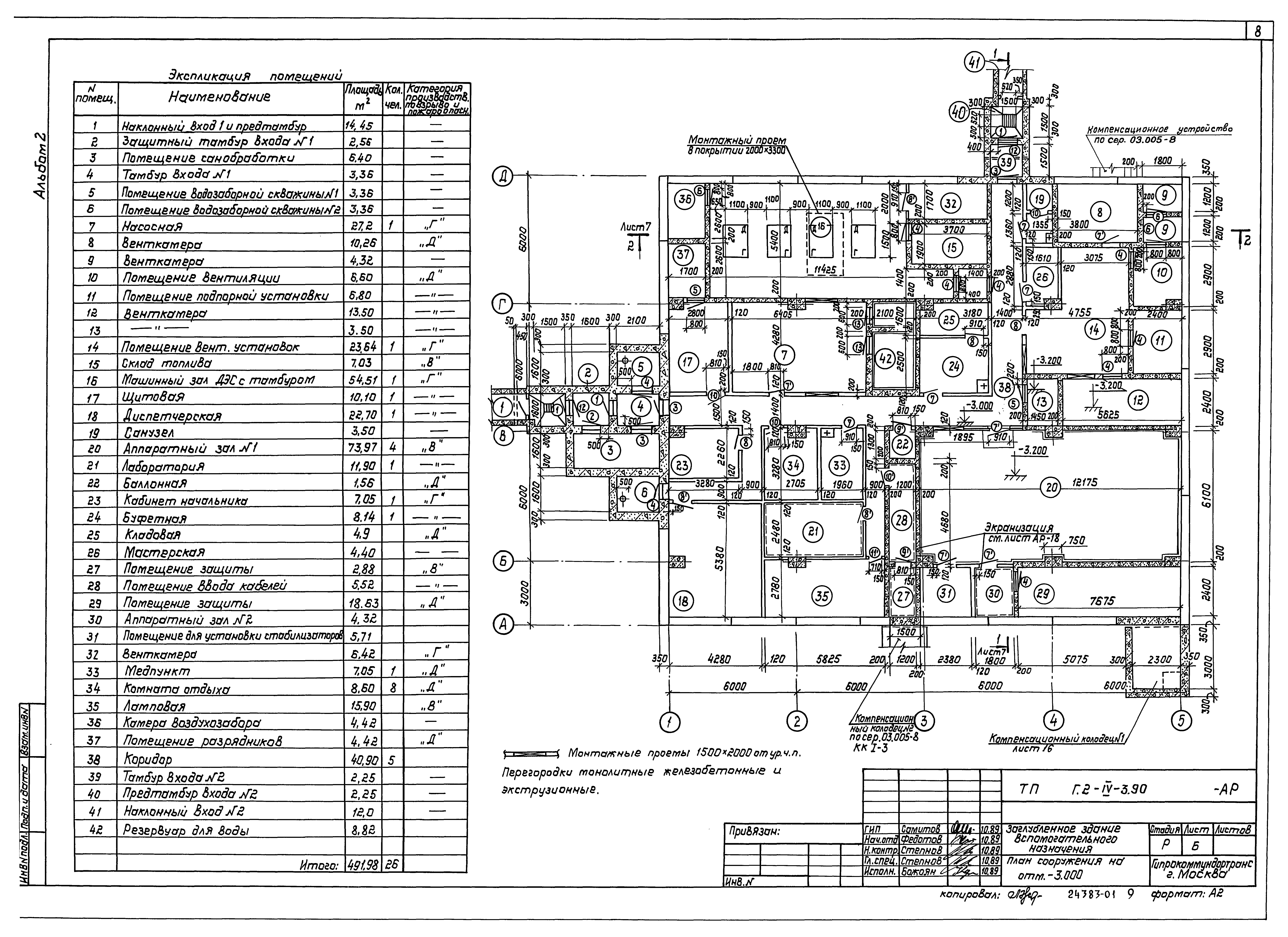 Типовой проект Г.2-IV-3.90